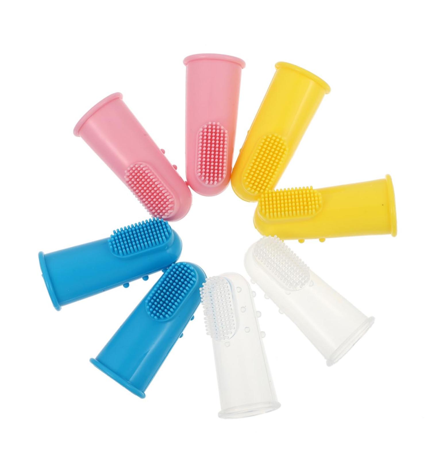 Beavorty 12-Piece Silicone Toothbrush Set for Kids | Infant Oral Care & Cleaning Tools | Gentle Finger Toothbrush & Massage Devices - Buy Online on GoSupps.com