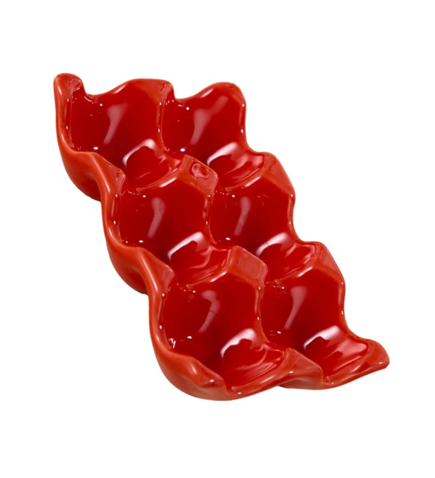 Angoily 1pc Egg Tray Egg Keeper Storage Reusable Egg Cartons Cup Holder Tray Decorations Ceramics - Buy Online on GoSupps.com