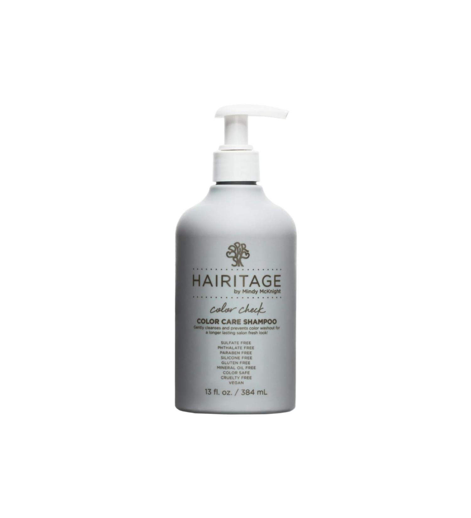 Hairitage Color Check Moisturizing Shampoo - UV Protection for Color Treated Hair - Prevent Fading & Washout - Elderberry & Passionfruit Oil - 13oz - Buy Online on GoSupps.com