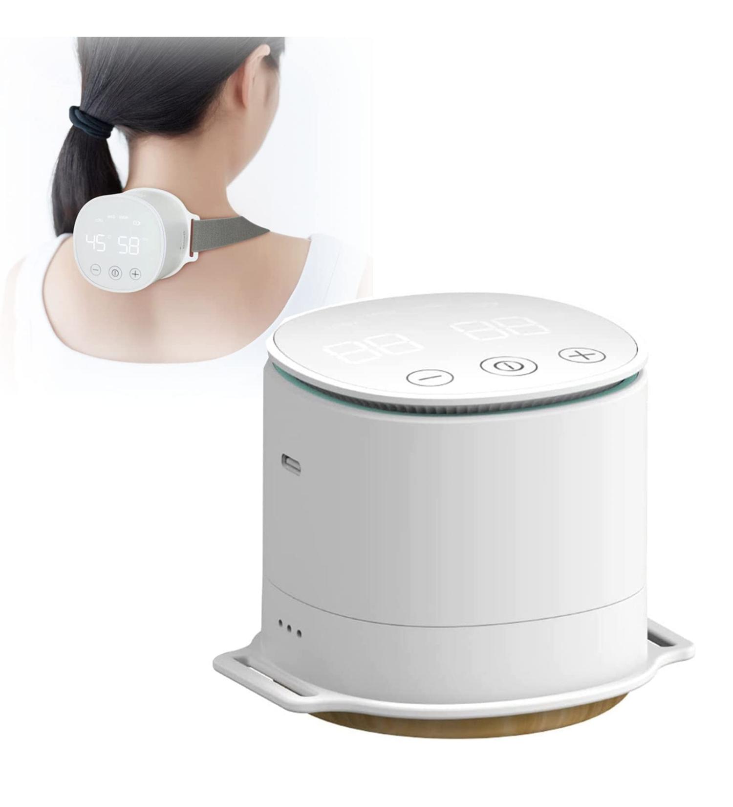 Smart Electronic Moxibustion Instrument Portable Moxibustion Box Smokeless and Odorless 3 Modes Bamboo Moxibustion Face for Waist Neck Knee Arthritis Shoulder Back Pain Relief - Buy Online on GoSupps.com