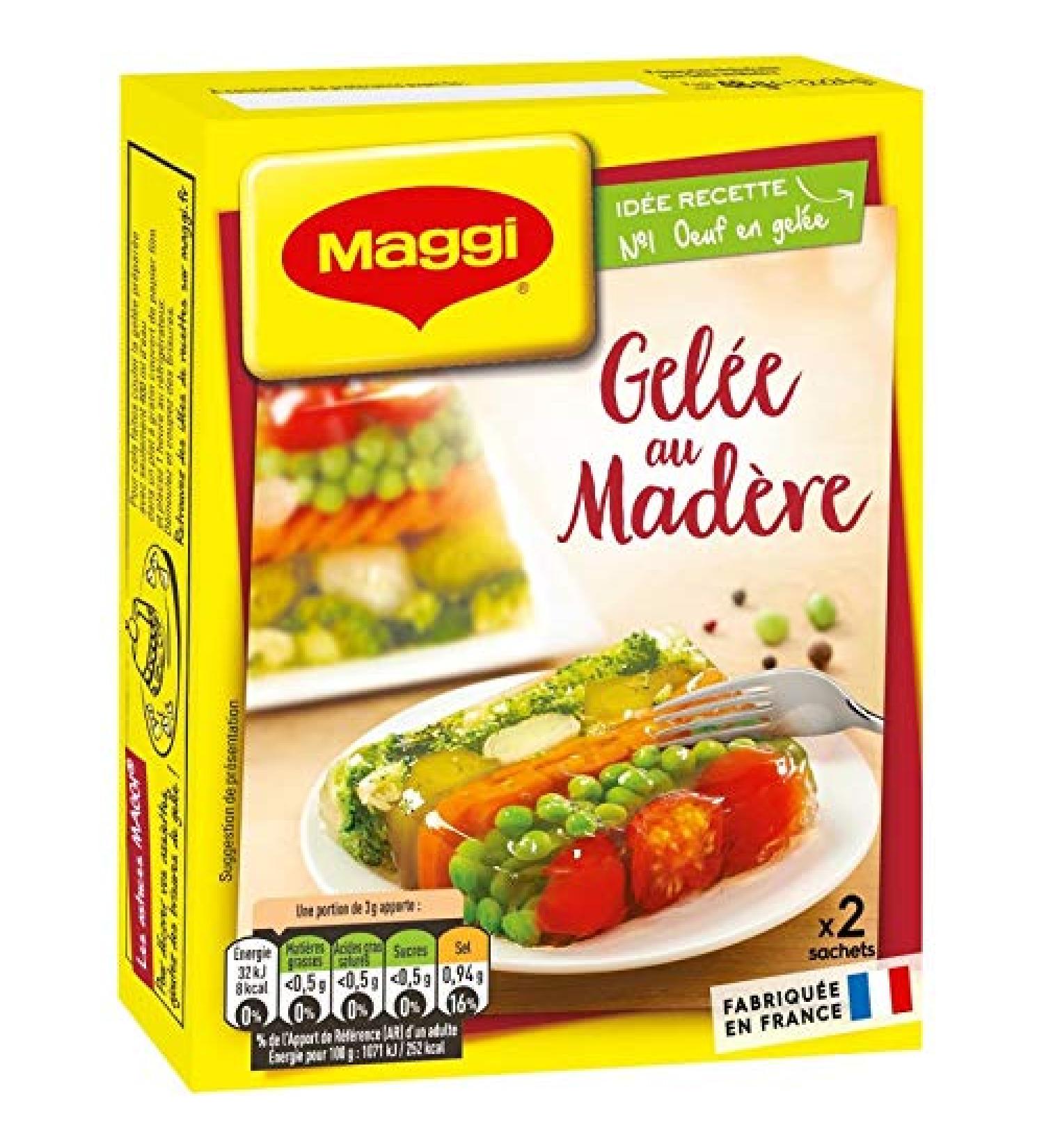Maggi - Madeira Jelly 48G - Pack of 5 - Fast Delivery in France - Price Per Lot - Buy Online on GoSupps.com