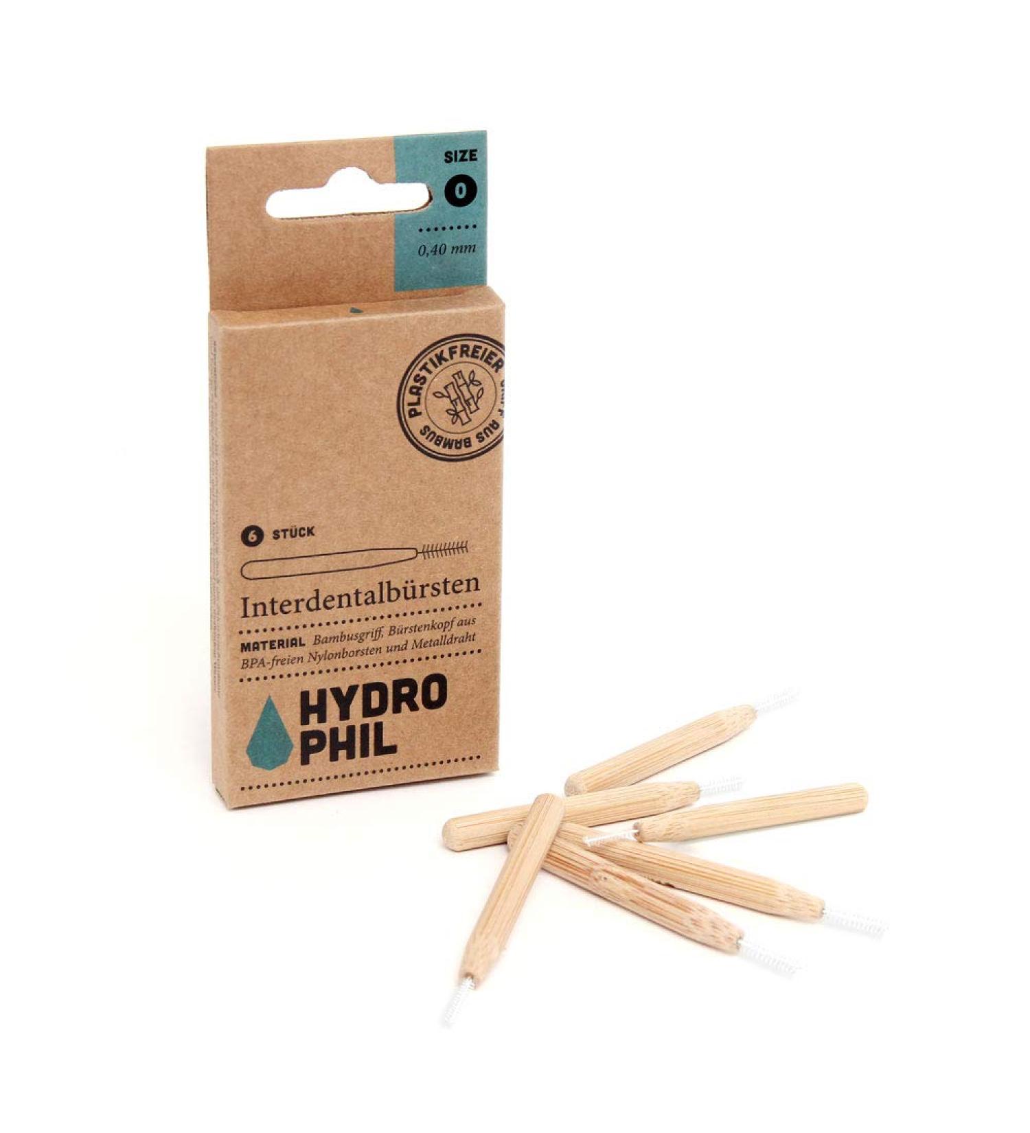 Sustainable Bamboo Interdental Brushes - Eco-Friendly & Biodegradable | Hydrophil - Multiple Sizes Available - Buy Online on GoSupps.com