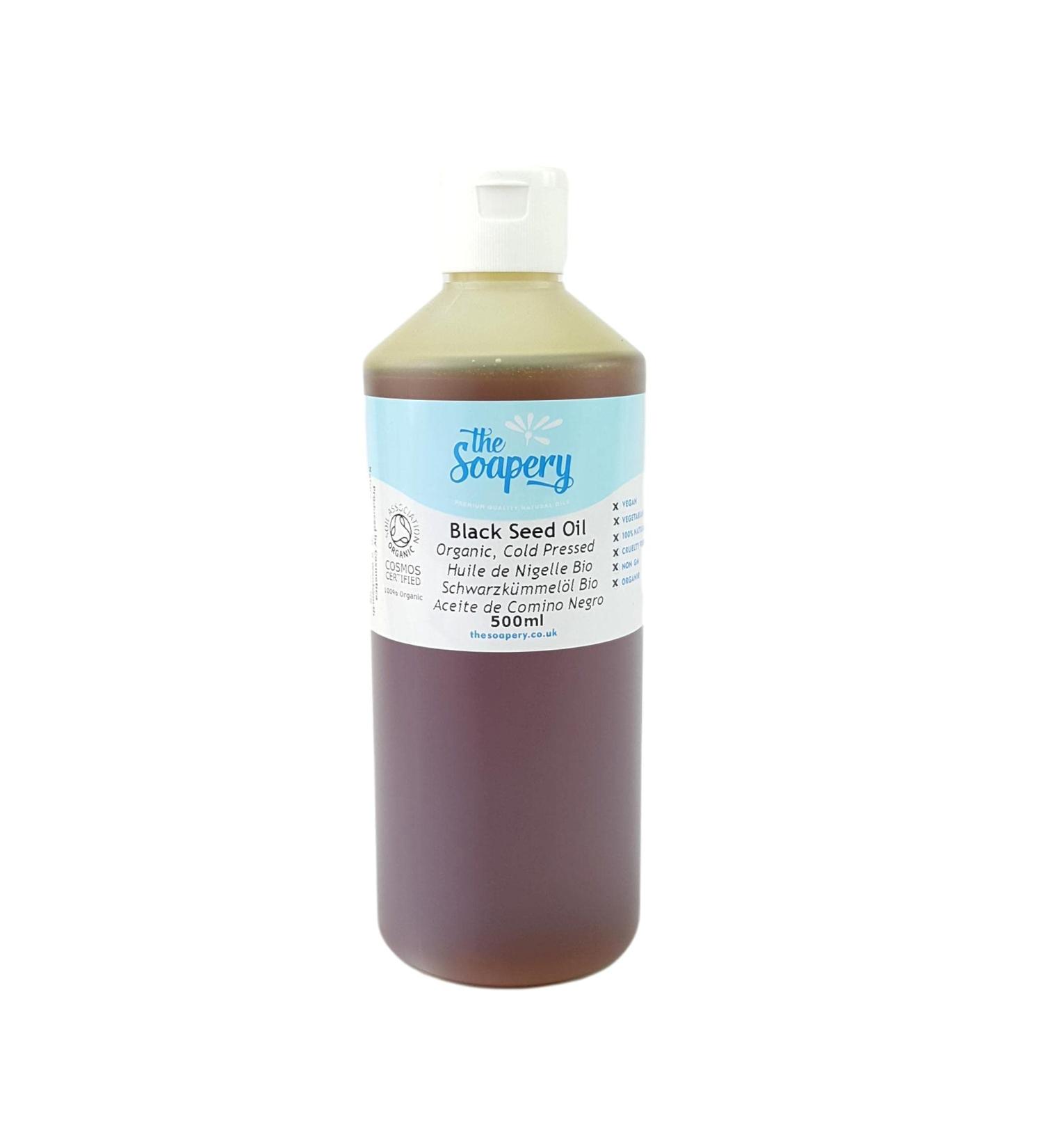 Black Cumin Seed Oil Organic 500ml - Cold Pressed Raw Pure Virgin Unrefined