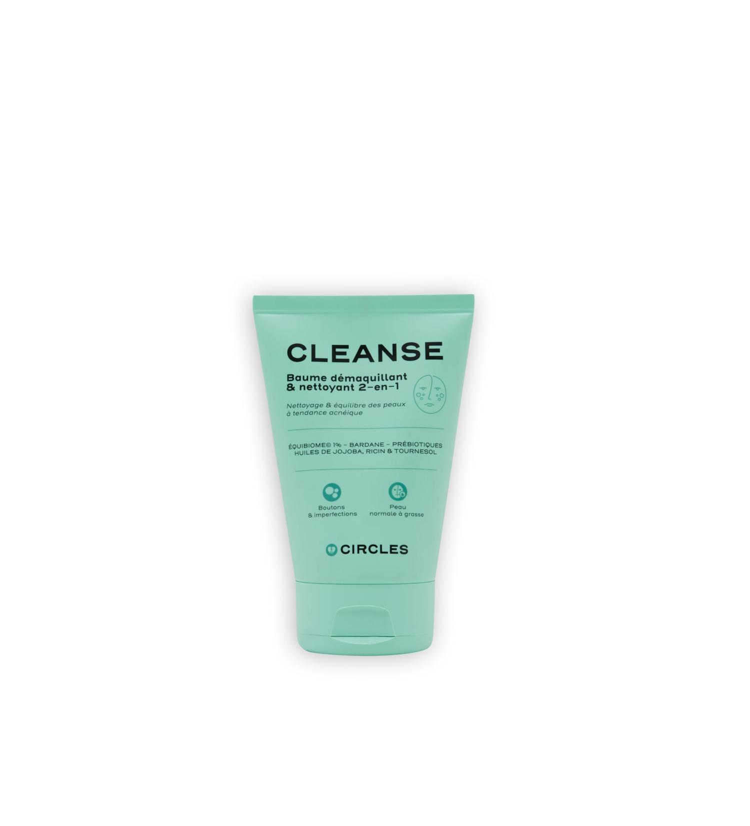 Circles CLEANSE Cleansing acne-prone skin 2-in-1 cleansing and make-up removing balm Regulates sebum production Gentle cleansing Vegan 100% natural product 100ml - Buy Online on GoSupps.com