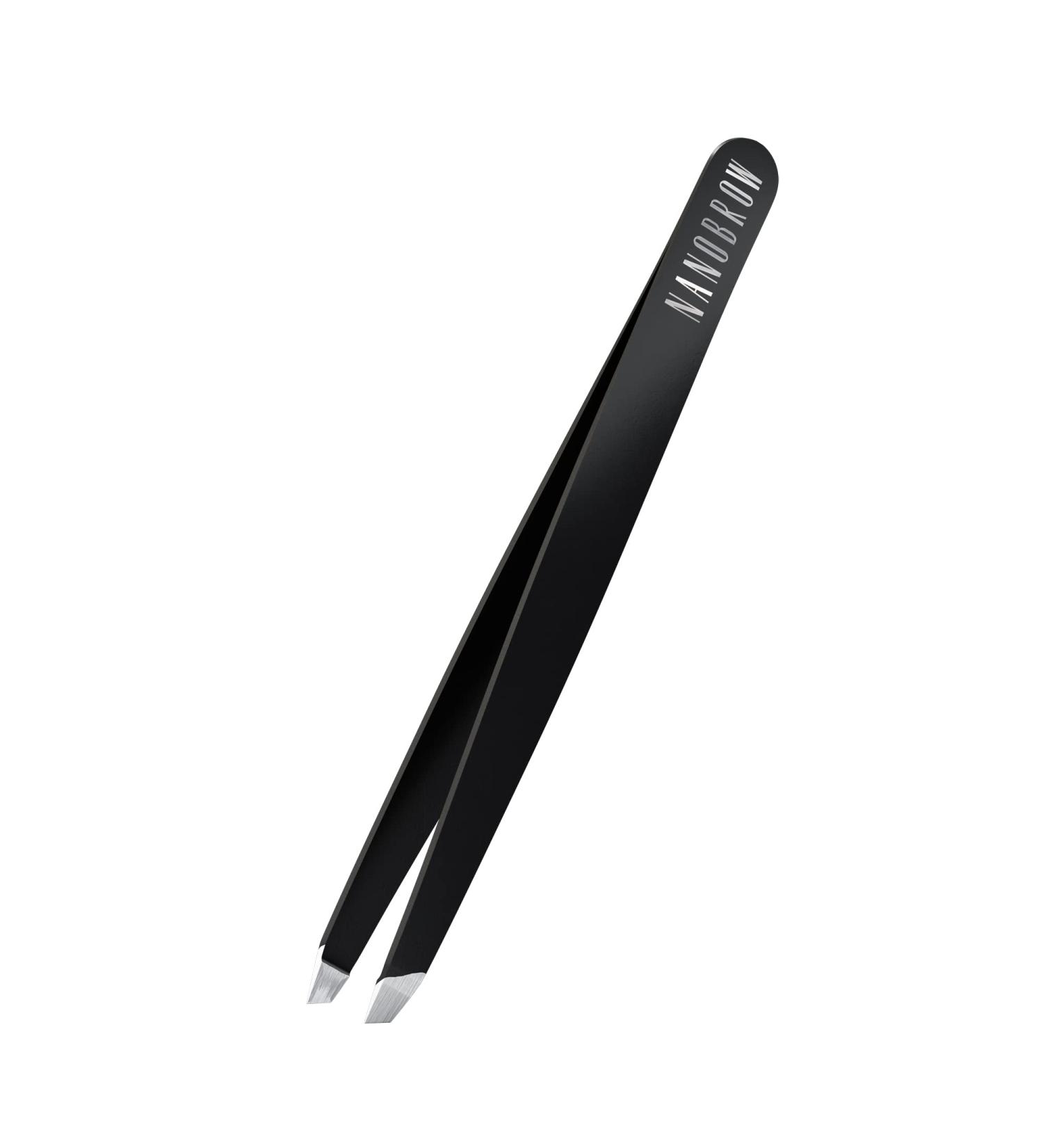 Nanobrow Tweezers - Professional Beveled Stainless Steel Eyebrow Shaping Tweezers | International Shipping Available - Buy Online on GoSupps.com
