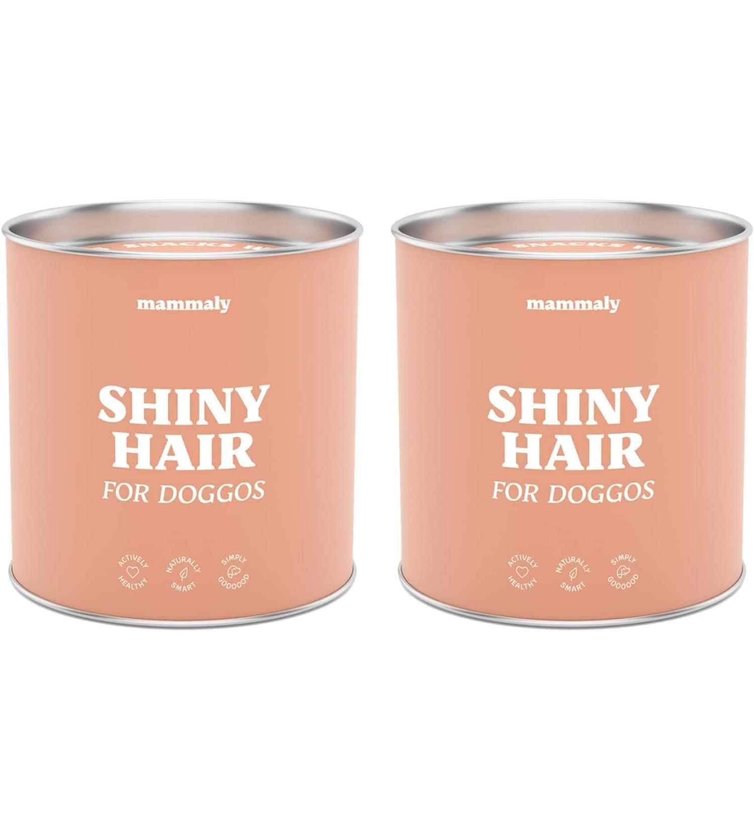 Mammaly Dog Shiny Hair Care Snacks - Omega-3 Biotin & Sea Algae for Fur Health | 180 Treats Bundle - Buy Online on GoSupps.com