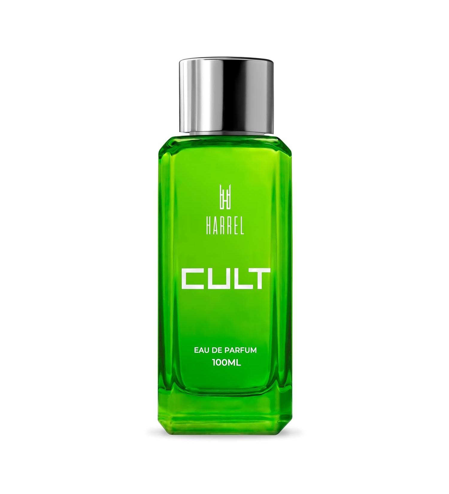 HARREL Cult Perfume Men - 100ml I Eau De Parfum with Bergamot Grapefruit Cedarwood & Neroli | Premium Long Lasting Spicy Fragrance - Buy Online on GoSupps.com