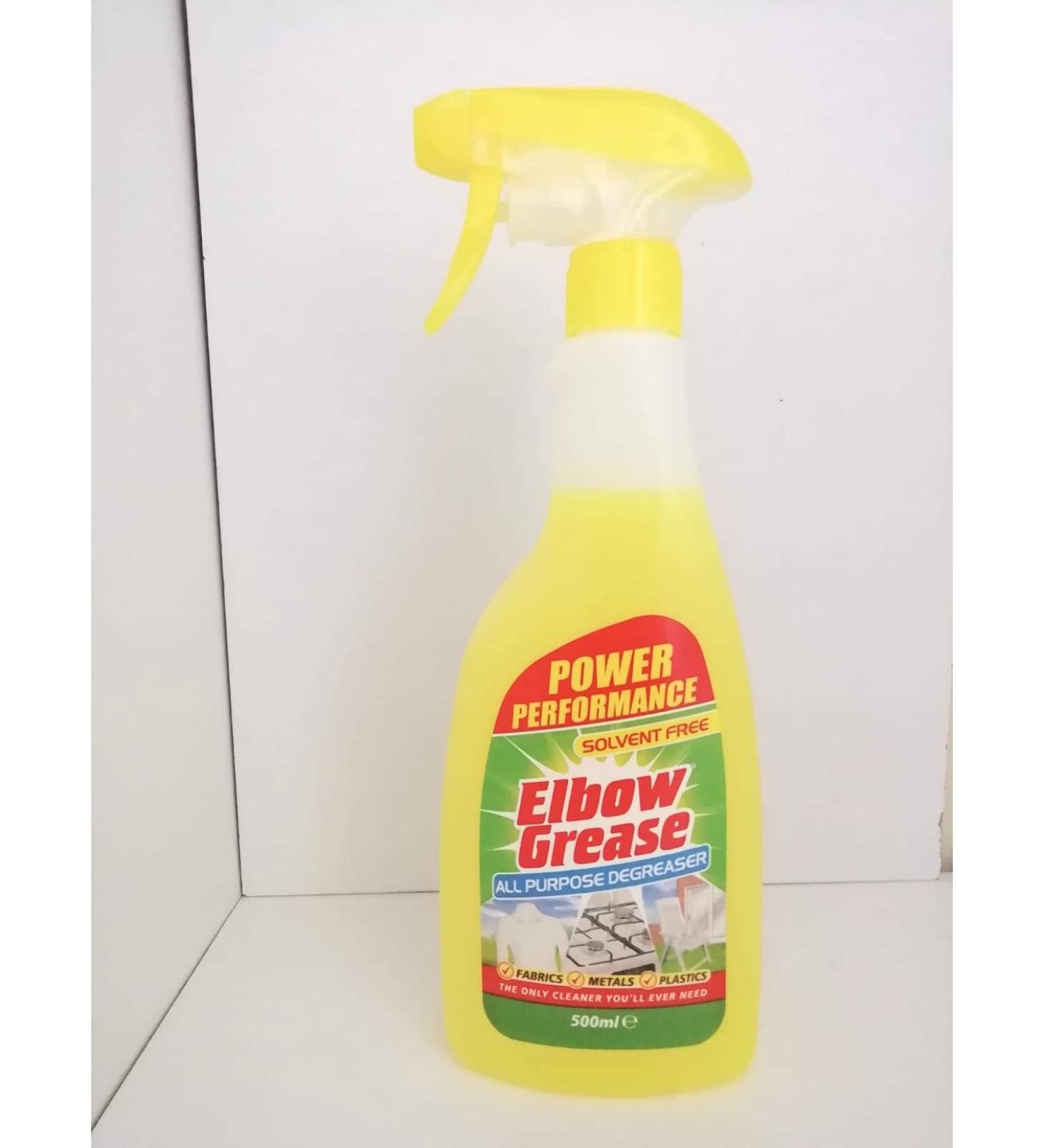Elbow Grease Spray For All Purpose Laundry Kitchen Household Grease Cleaner 500ml Degreaser Stain Remover Metals Fabrics Plastic And Anti-Bacterial. (1) - Buy Online on GoSupps.com