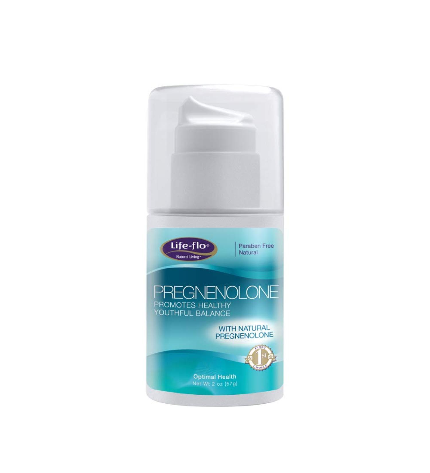 Life-flo Pregnenolone Cream - 2 oz (57 g) | Hormonal Balance & Wellness - Buy Online on GoSupps.com