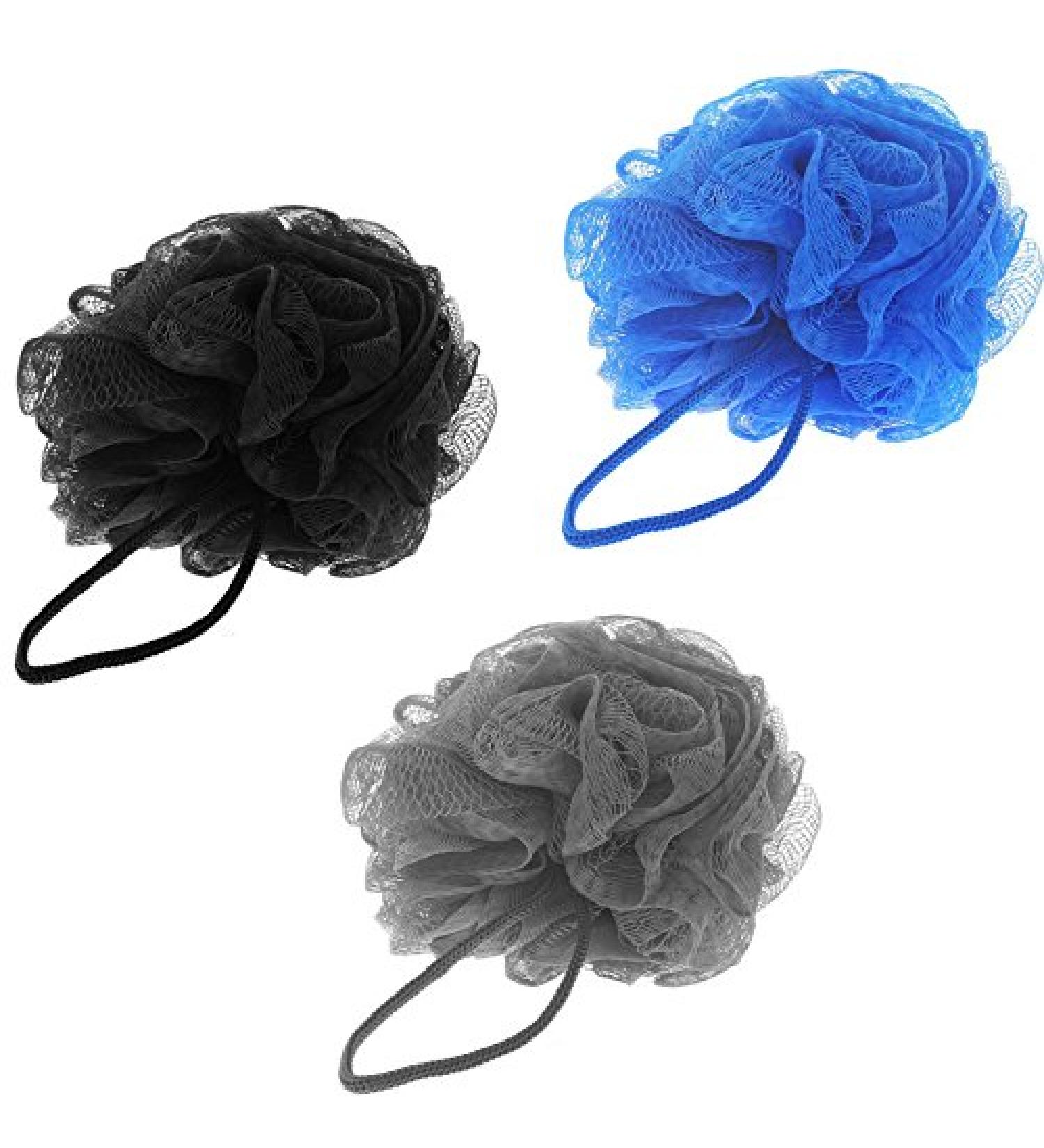 Soap sponge Kosmetex mesh shower sponge bath sponge for soaping peeling sponge set of 3 men