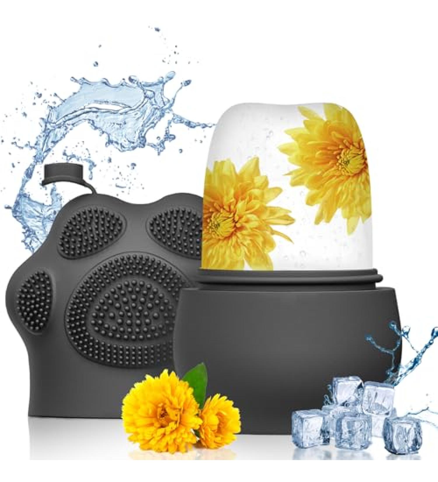 Cat Paw Black Ice Scooter - Reusable Silicone Ice Cream Face Massage Device for Pore Reduction & Skin Brightening - Buy Online on GoSupps.com