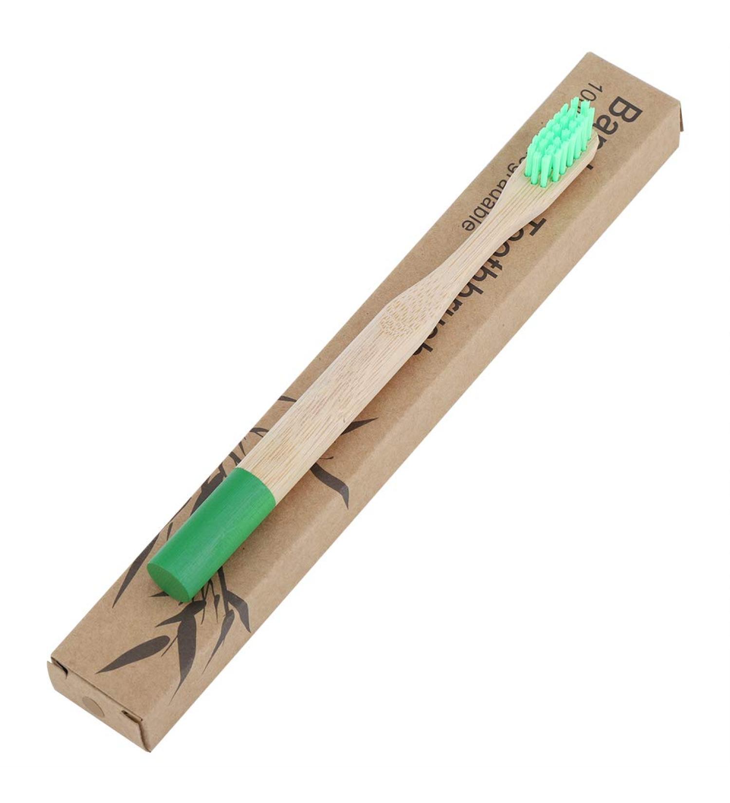 Jerliflyer 10 Pack Kids Bamboo Toothbrush - Eco-Friendly Soft Bristles Wooden Handle 6 Colors Available - Buy Online on GoSupps.com