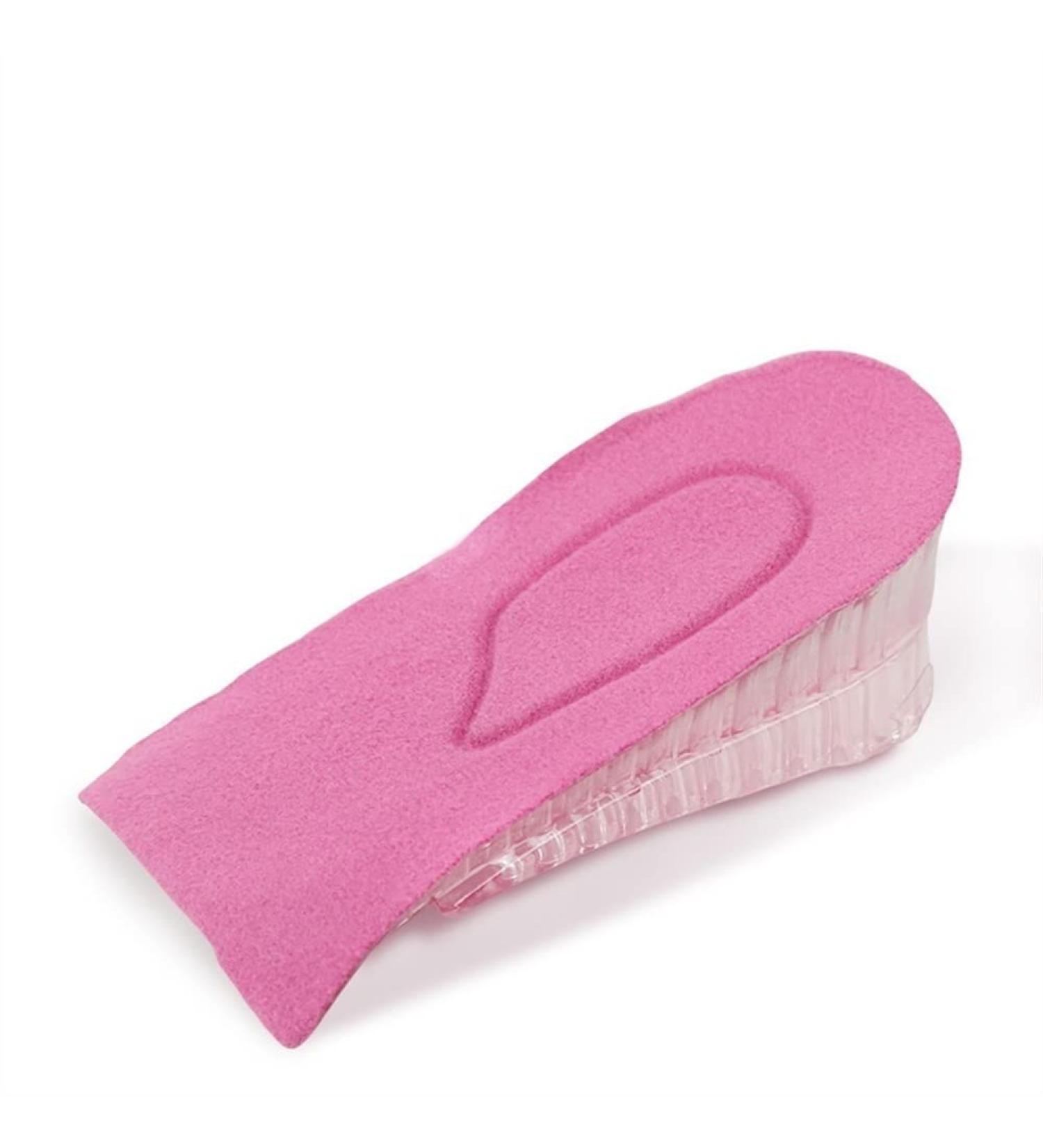 Grips Heel Liner TPR detachable Shoe Lift Heel Cushion Support Women Comfort Stand for Heel Spurs and Pain Relief(Rose Red Large)