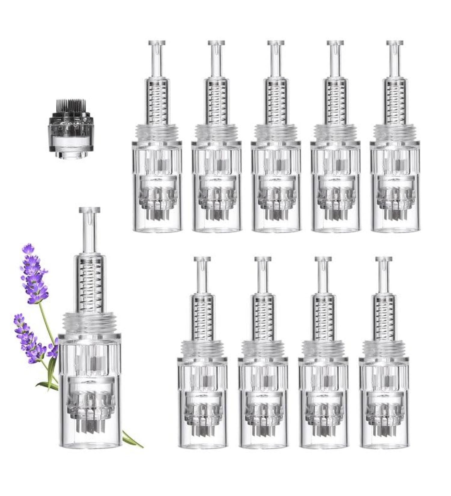 10 PCs Microneedling Needles - 36 Pins Replacement Cartridges for Derma Pen | Micro Nano Needle Spare Parts - Buy Online on GoSupps.com