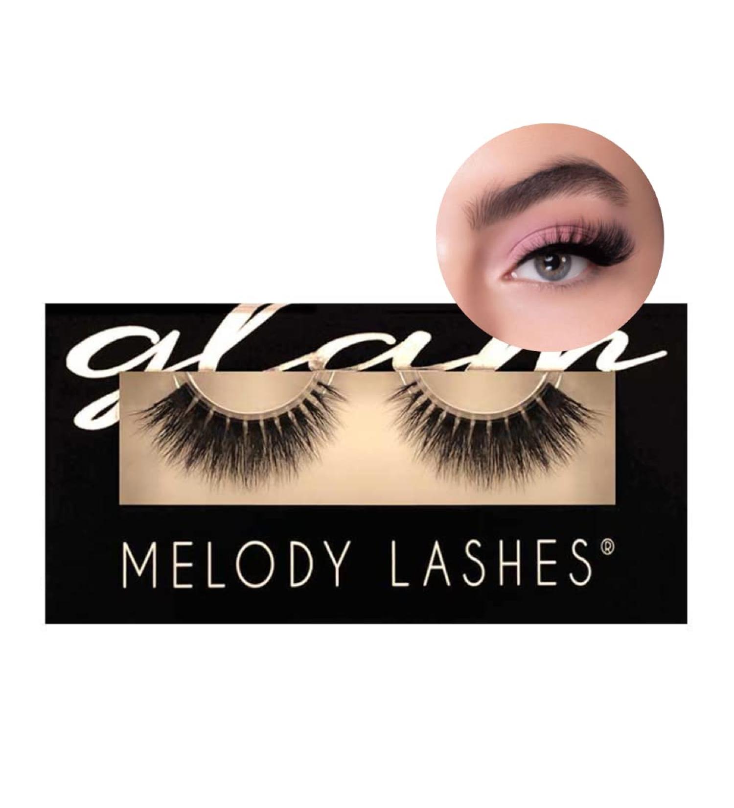 Melody Lashes: Ultra Fluffy Natural Look Cat Eye Eyelashes Premium Quality for All Eye Shapes - Buy Online on GoSupps.com