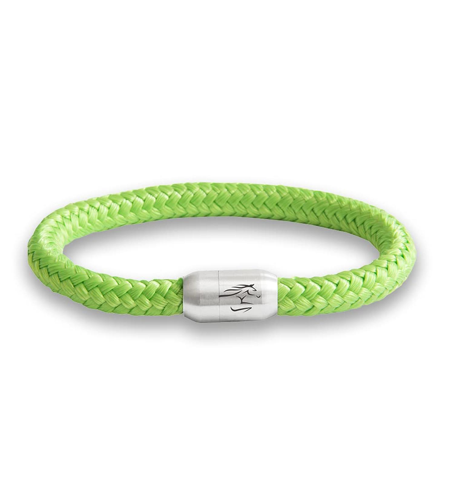 Handmade Equestrian Sport Bracelet with Horses Engraving - High-Quality Magnetic Closure - Unisex - 22 cm Green - Ideal Gift for Horse Lovers - Buy Online on GoSupps.com