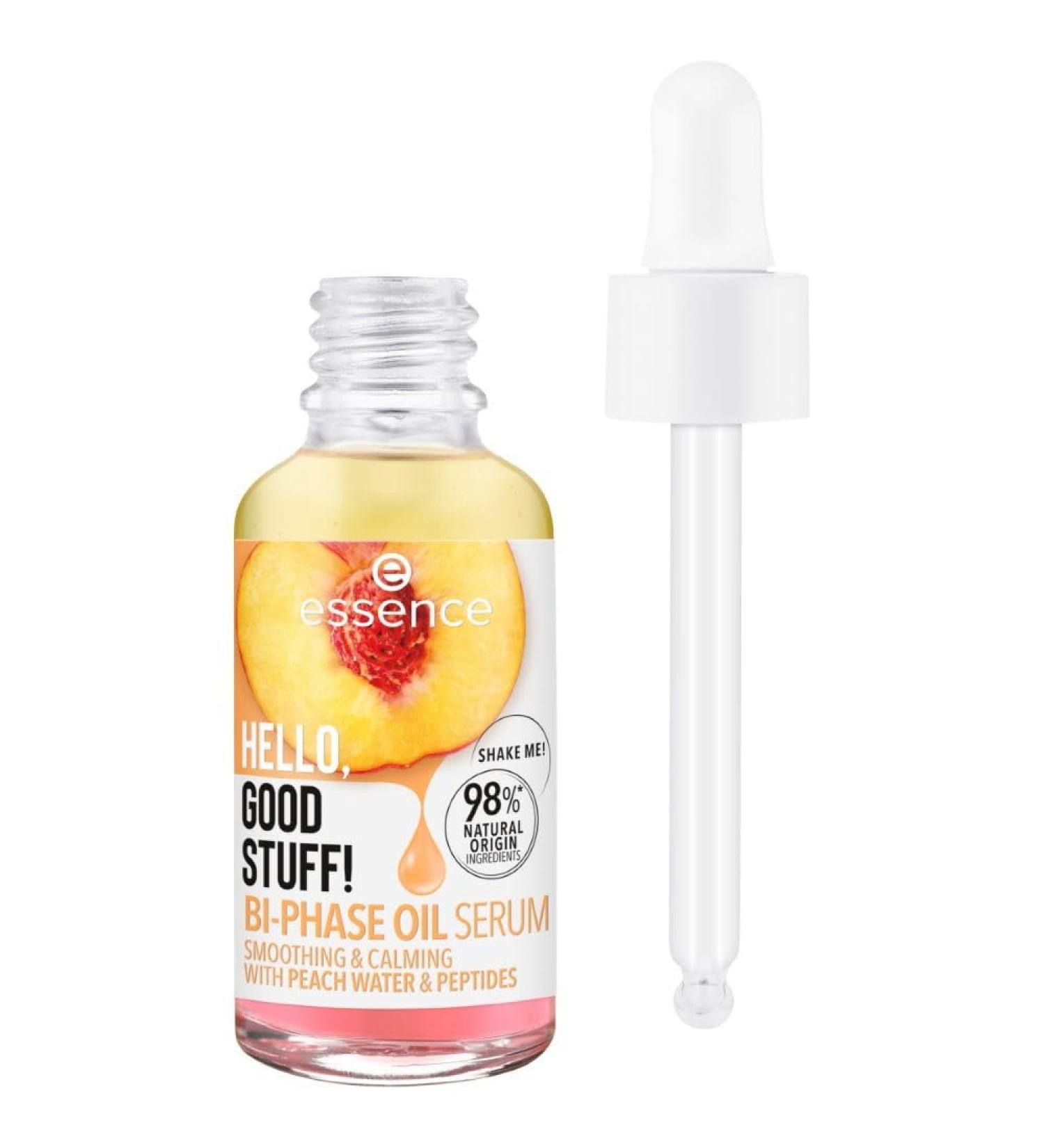 Essence Hello Good Stuff! Biphasic Oily Face Serum 30ml - Italian Import | Hydrating & Nourishing Skincare - Buy Online on GoSupps.com