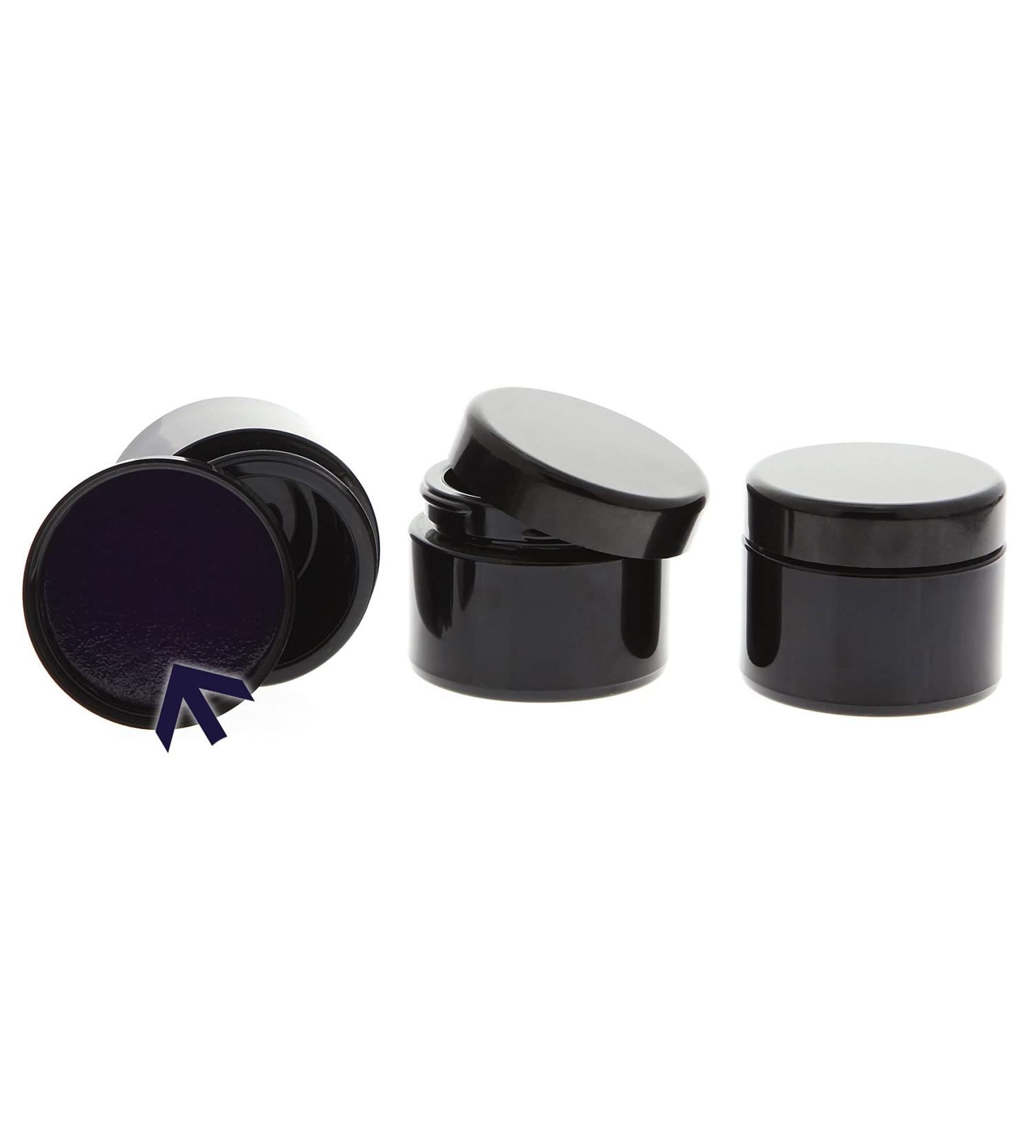 Buy Mironglas Violet Jar 30 ml - Energy Protection Lid | Empty Kosmetex Miron Glass Cream Jar - Set of 3 | Cosmetic Storage Solutions - Buy Online on GoSupps.com