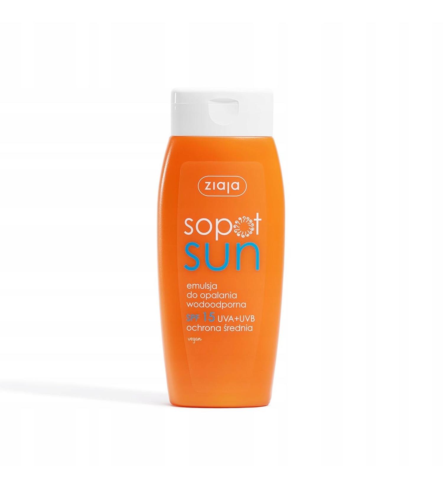 Ziaja Sopot watervaste zonnebrand lotion SPF 15 150 ml 1 piece pack of 1 SPF 15