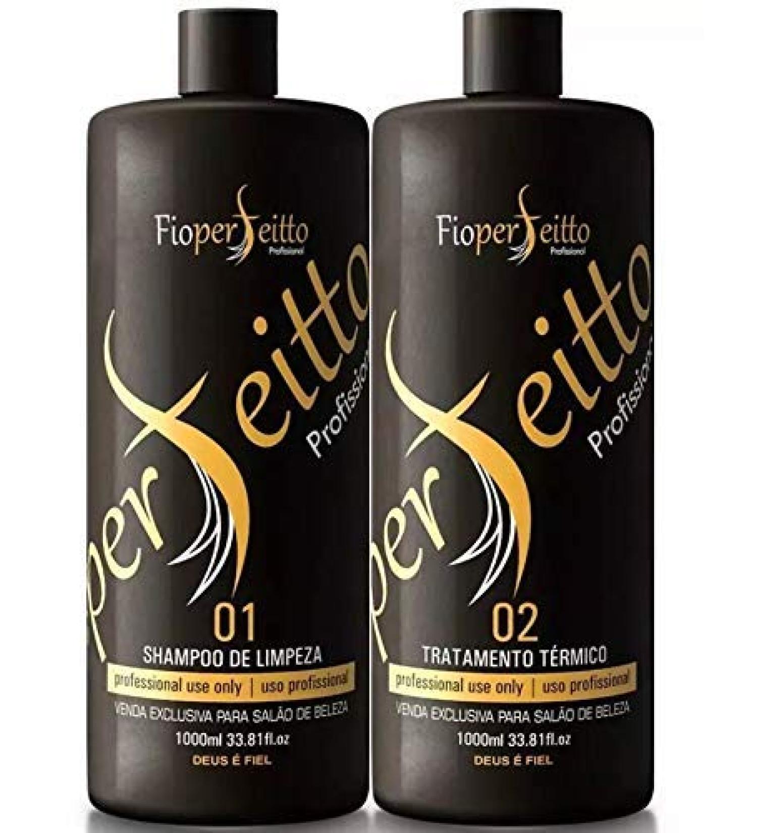 Fio Perfeitto Instant Straight - Brazilian Hair Straightening Keratin Treatment & Progressive Brush | 2L Blowout Formula - Shop Internationally - Buy Online on GoSupps.com