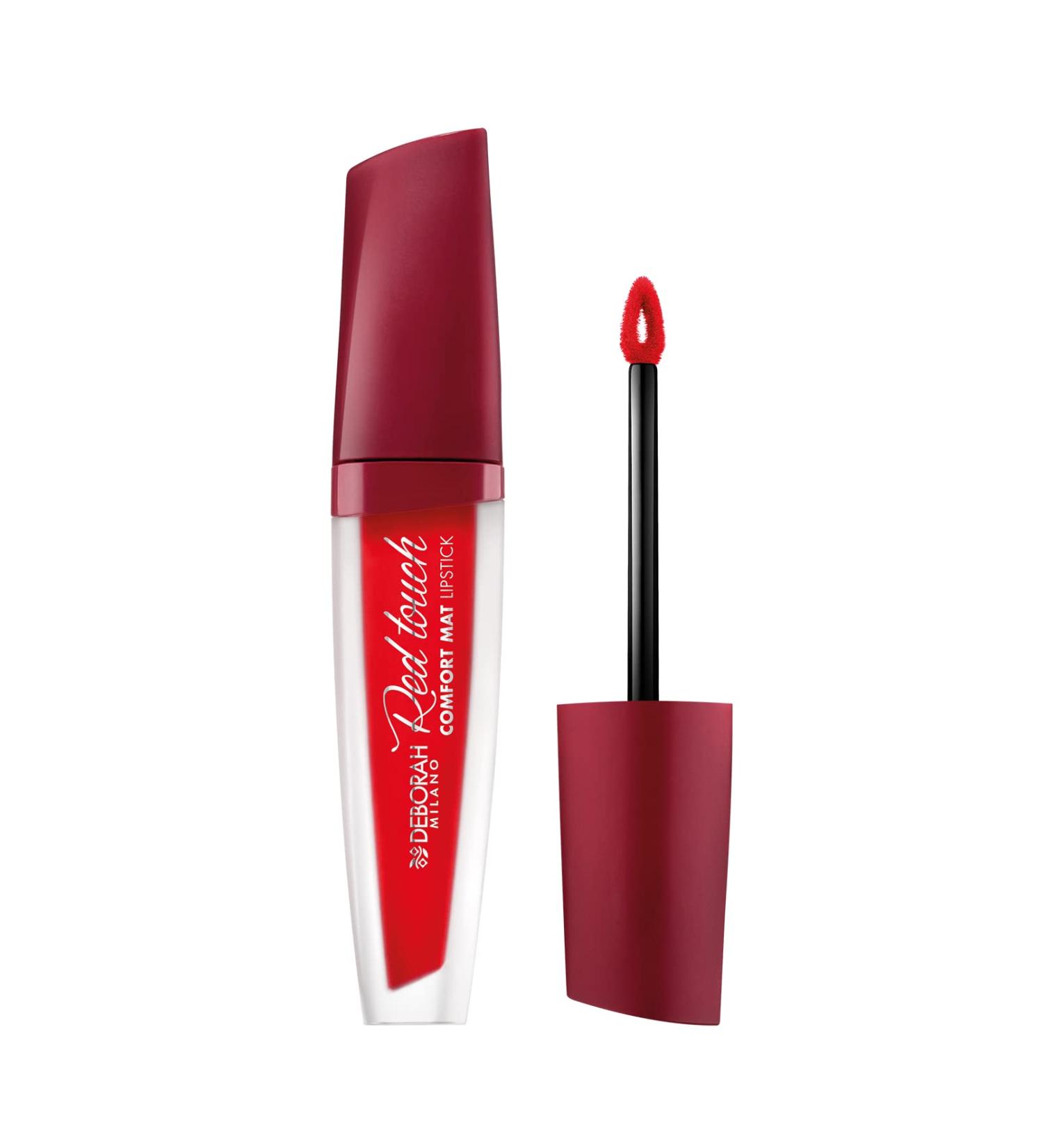  DEBORAH Deborah Milano - Red Touch Lipstick Matte Liquid Lipstick 6 Gloss Lipsticks Intense and Transfer-Proof Color Gives Soft and Velvety Lips 4.5g - Buy Online on GoSupps.com