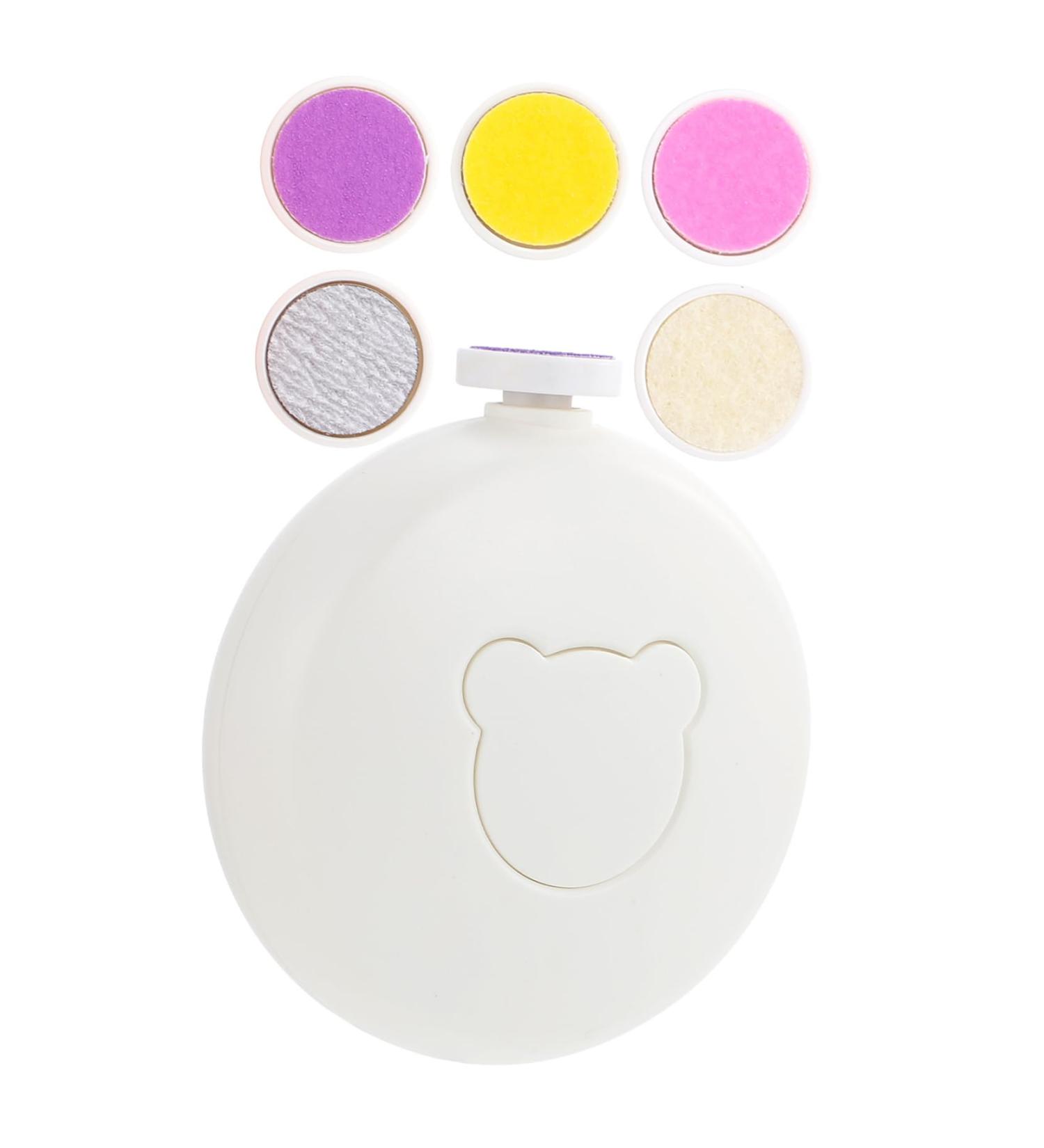 SHOWERORO 1 Set Nail Grinder Pedicure Tool Safe Nail Polishing Accessory Safe Adults Nail Kit Electric Nail Sharpener Manicure Kit Nail Polishing Tool Electric Nail Trimmer 7X7X3CM White - Buy Online on GoSupps.com