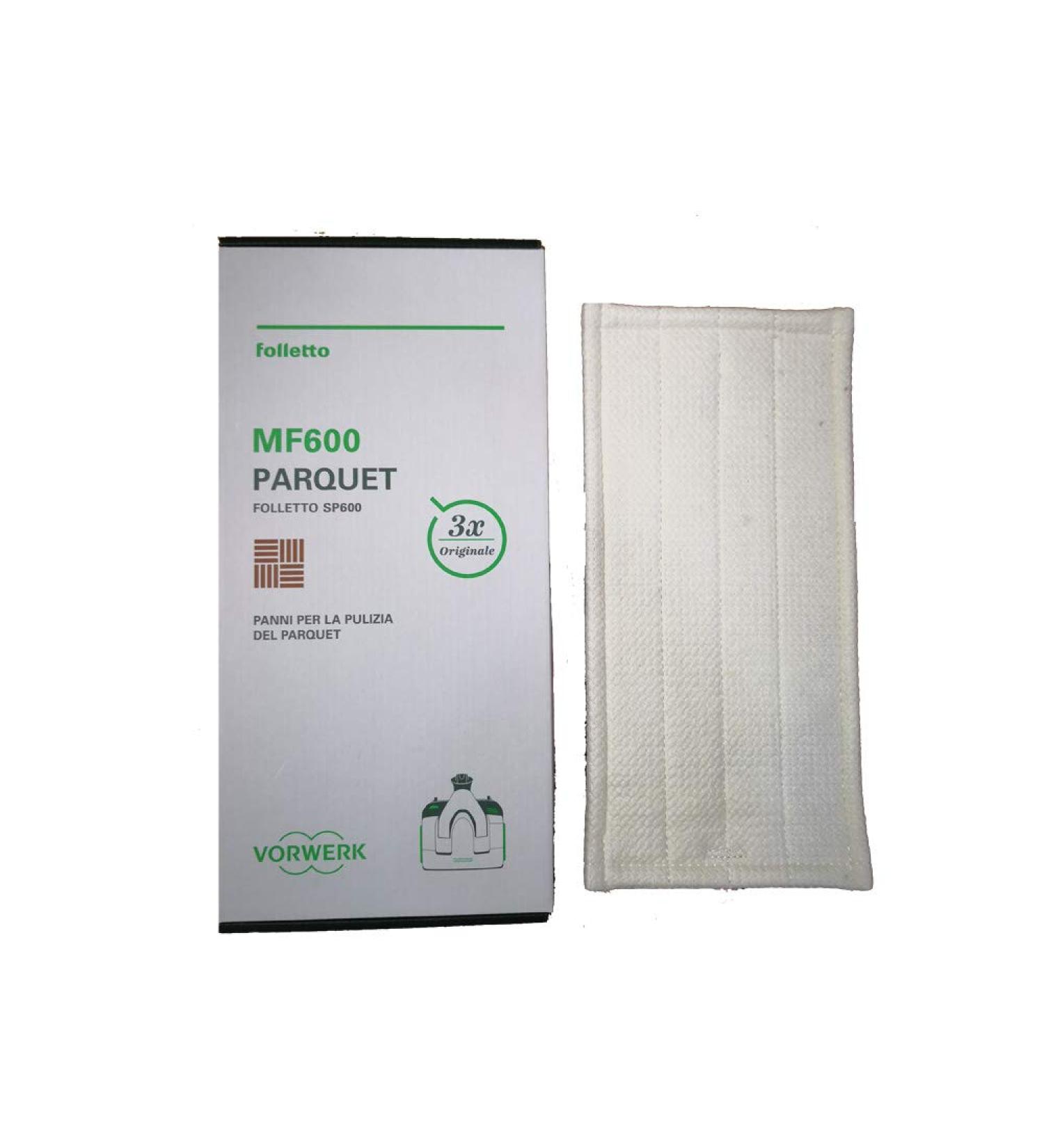 MarelShop - Pack of 3 original Vorwerk parquet cleaning cloths For cleaning pixie SP600/600S