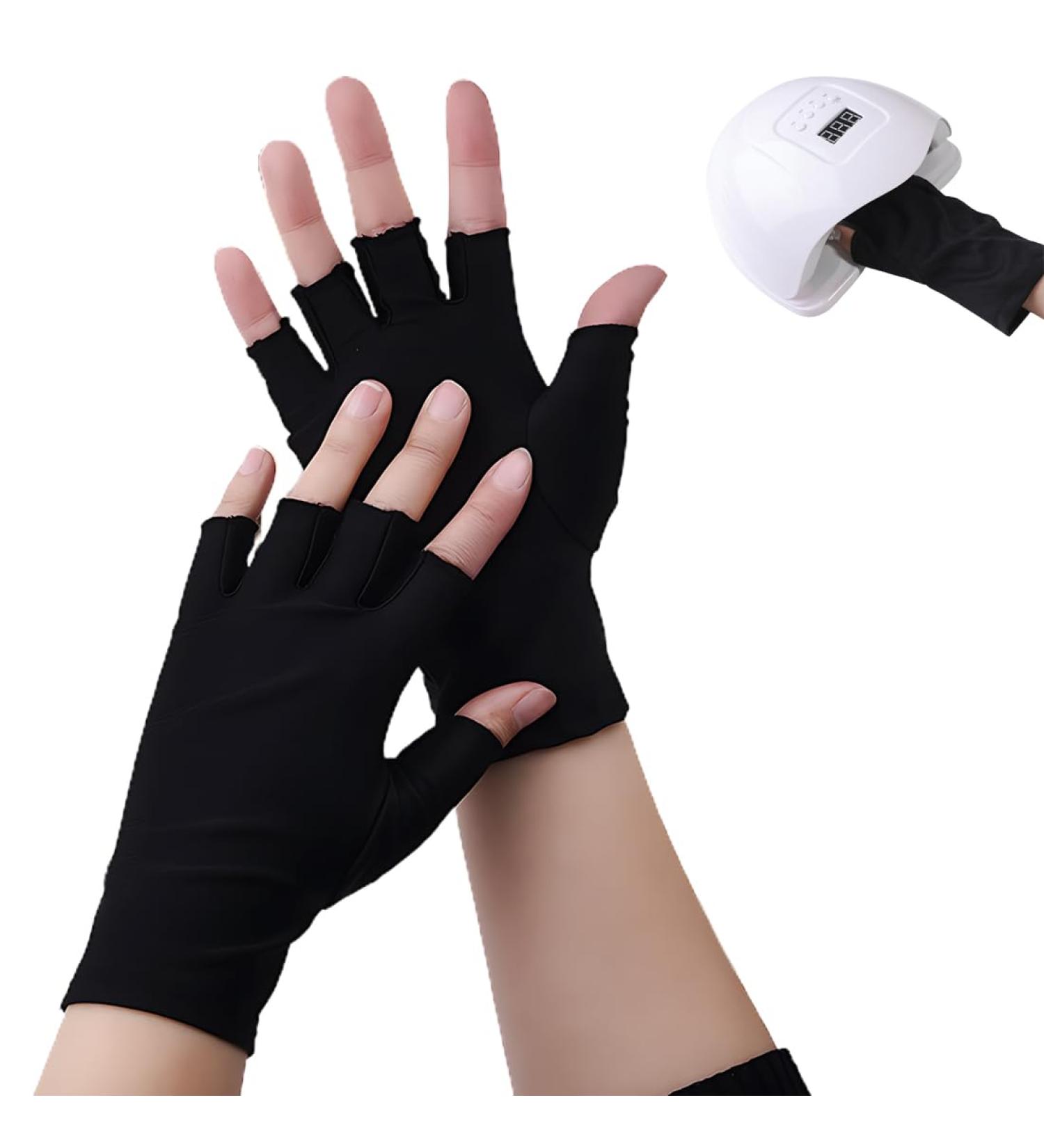 GXGM 2 Pairs of UV Gloves Nails UV Protection Gloves Fingerless Gloves Women's UV Gloves Manicure Gloves Anti-UV Protection - Buy Online on GoSupps.com
