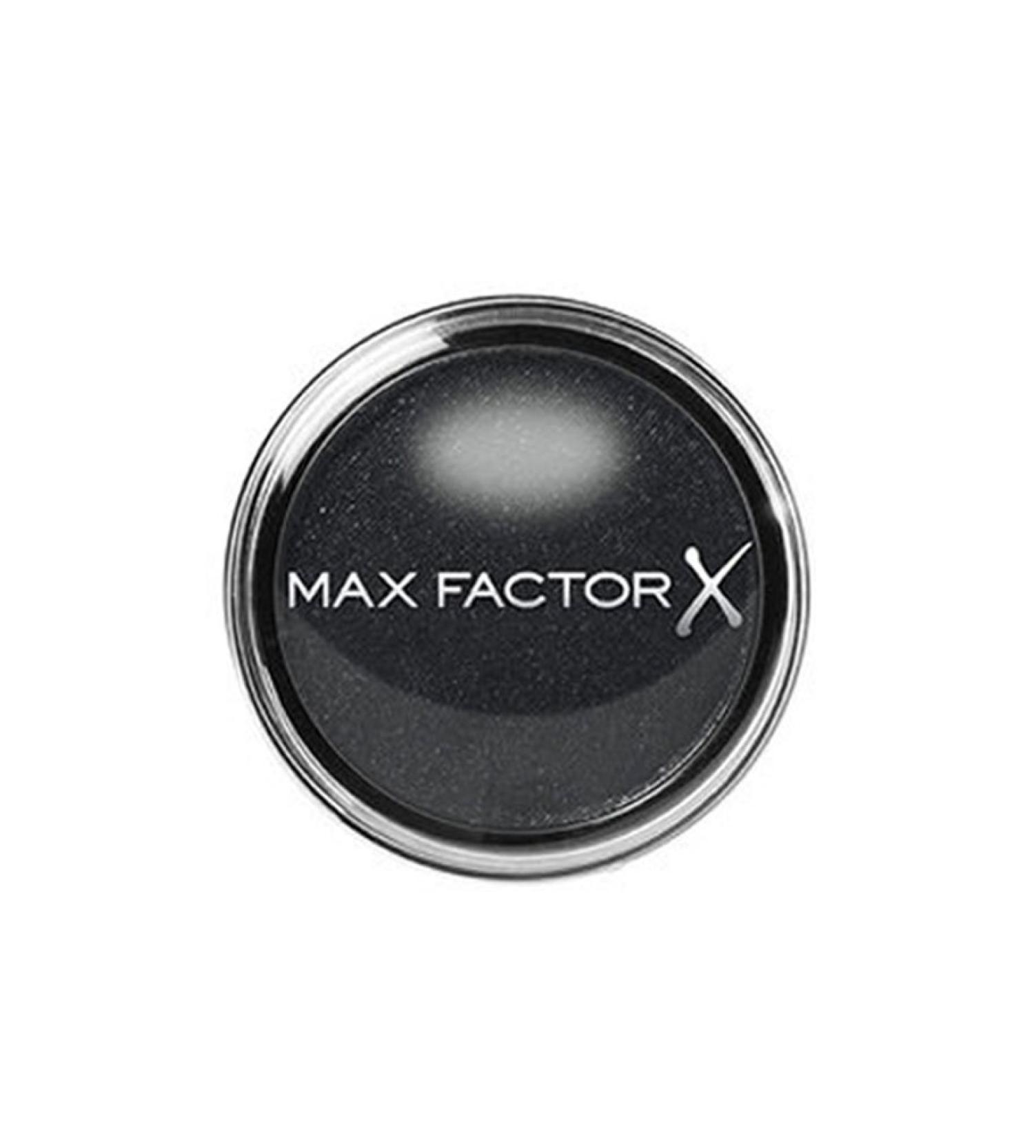 Max Factor Wild Shadow Pot Ferocious Black 10-Black Powder Lid shadow with shimmering finish-for intensive effects and the perfect eye look 10 Ferocious Black
