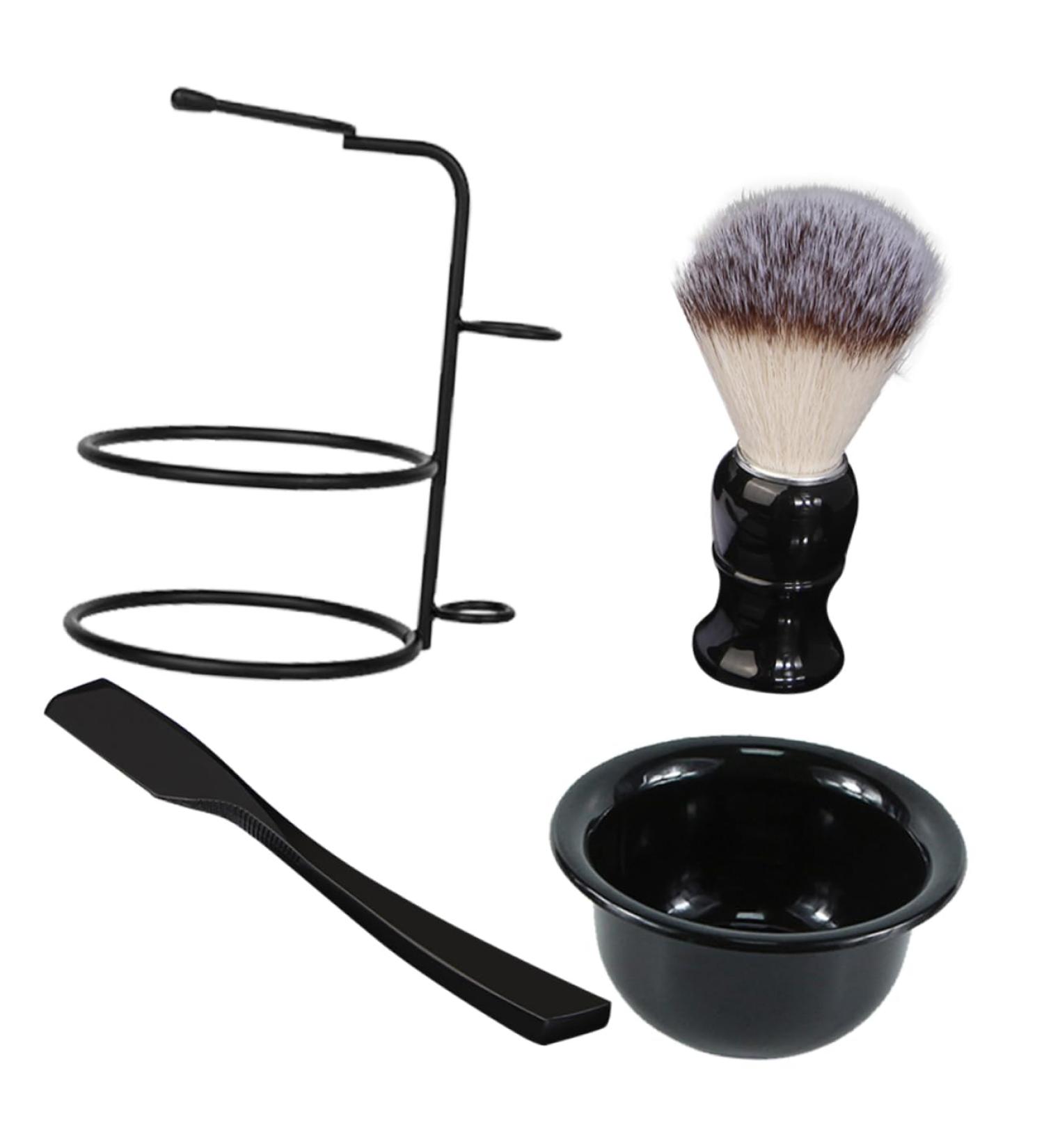 Beavorty Men's Shaving Set | Manual Razor Beard Brush & Facial Cleansing Tools | Perfect Grooming Kit for Men - Buy Online on GoSupps.com