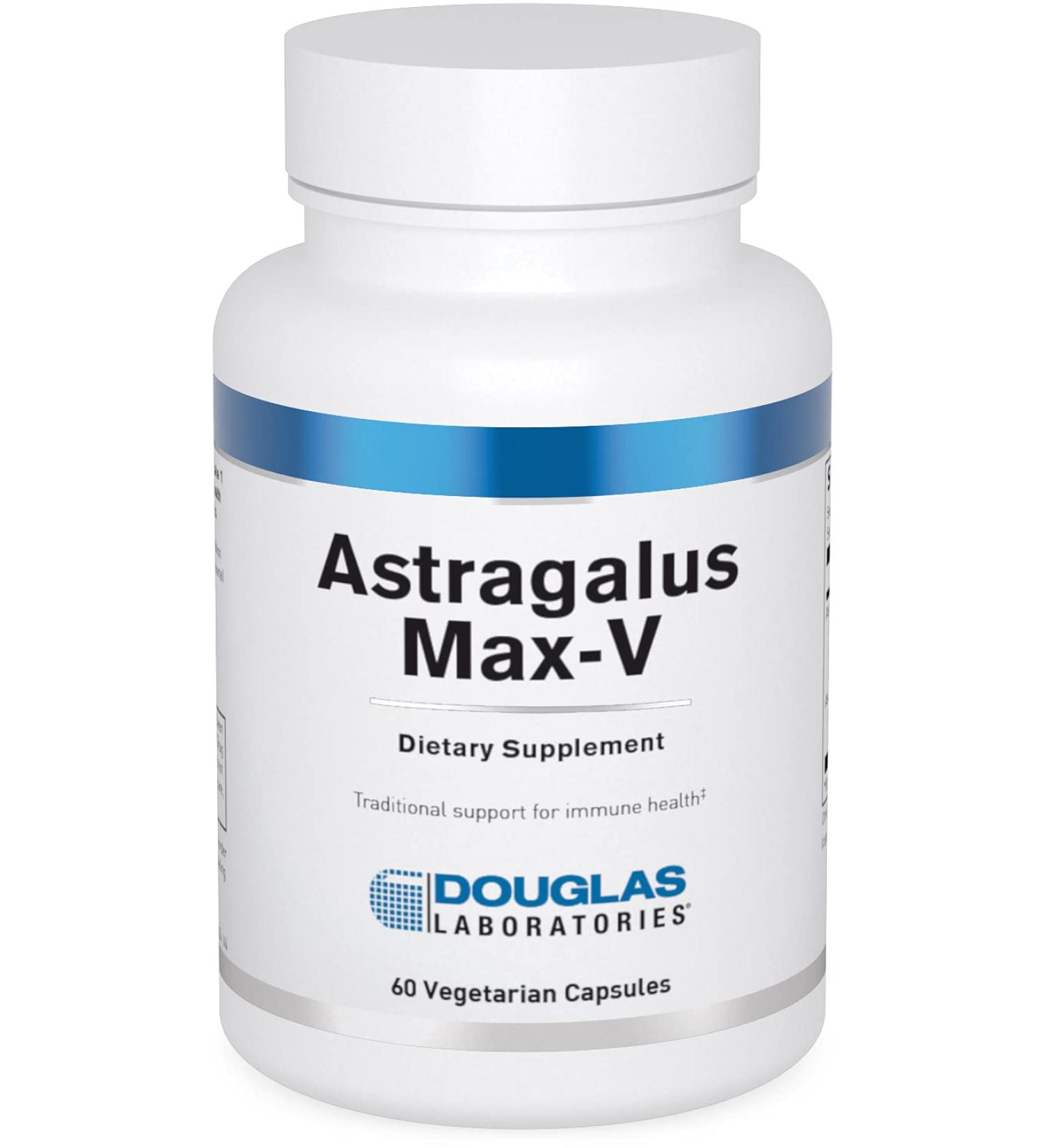 Douglas Laboratories Astragalus Max-V Supplement - Immune, Cardiovascular, Renal & Hepatic Support - 60 Capsules - Buy Online on GoSupps.com