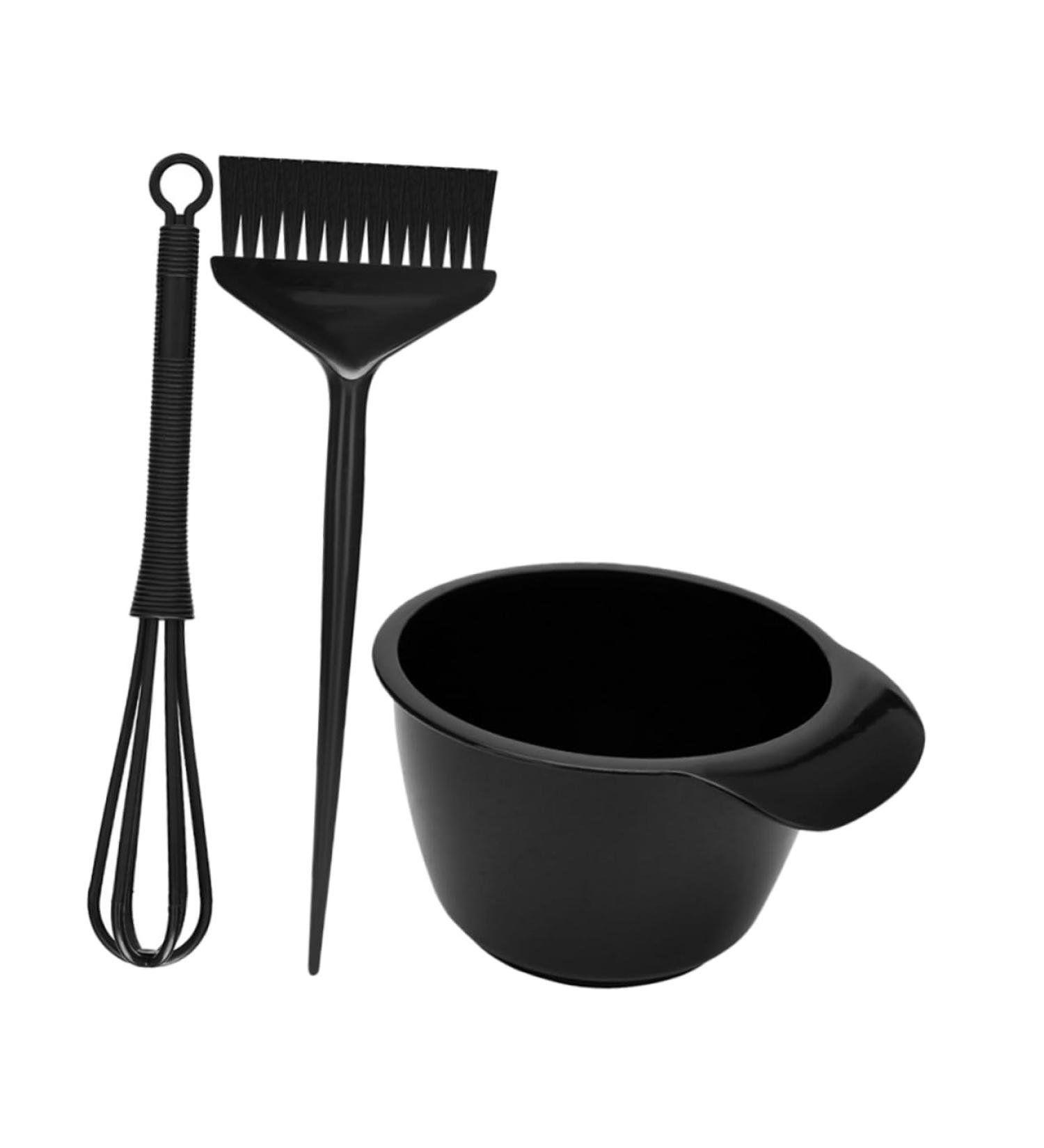 FOMIYES 1 Set Hair Color Kit Tools Hair Dye Brush Hair Dyeing Mixing Bowl Stirring Stick Hair Dye Bowl and Brush Hair Dyeing Brush and Bowl Baking Oil Three Piece Suit Pp re-usable - Buy Online on GoSupps.com