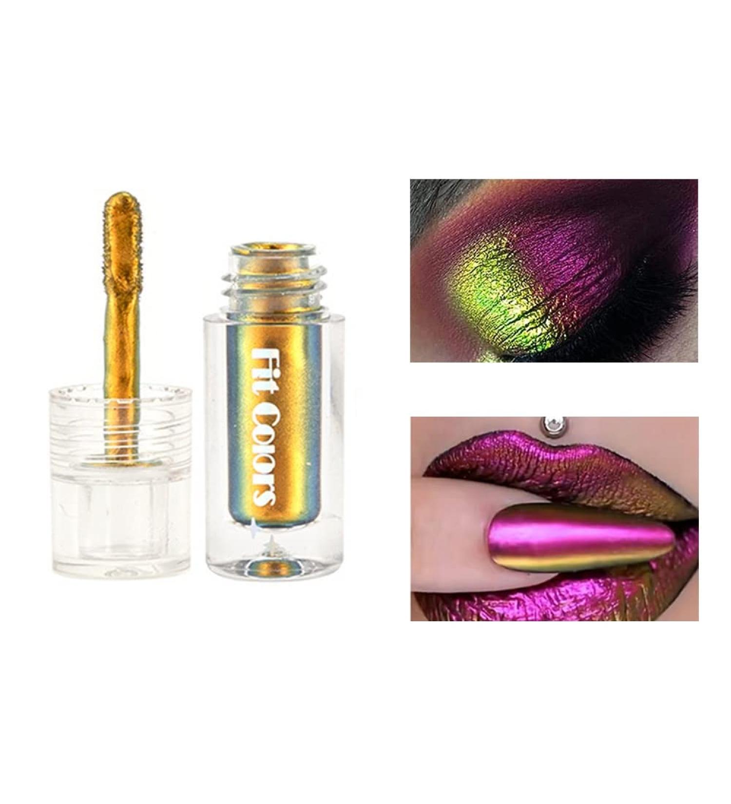SWETIYOU Chameleon Multichrome Liquid Eyeshadow & Lipstick Set - Long Lasting Holographic Shades for 80s Makeup - Buy Online on GoSupps.com
