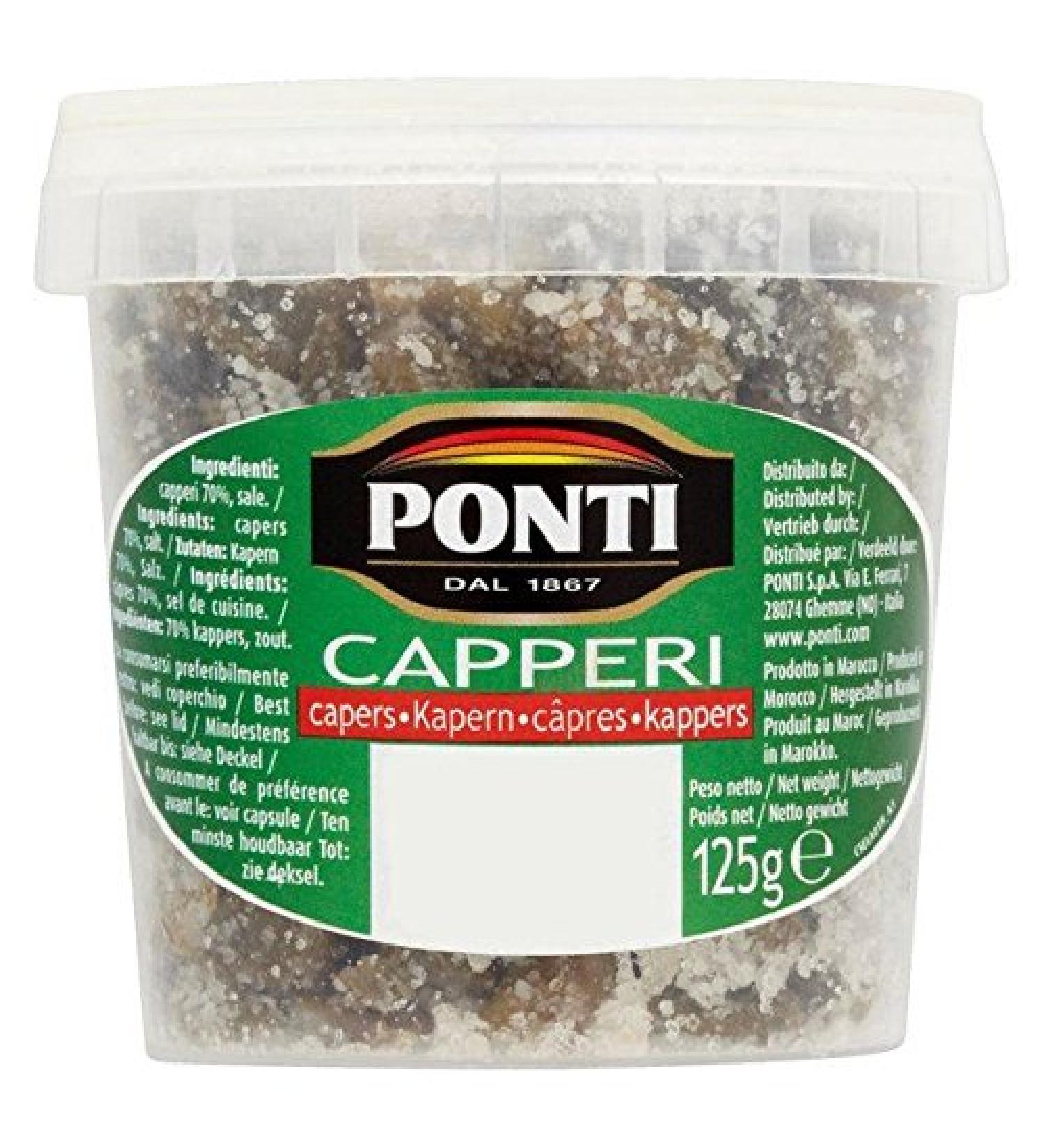 Ponti capers in salt 125g