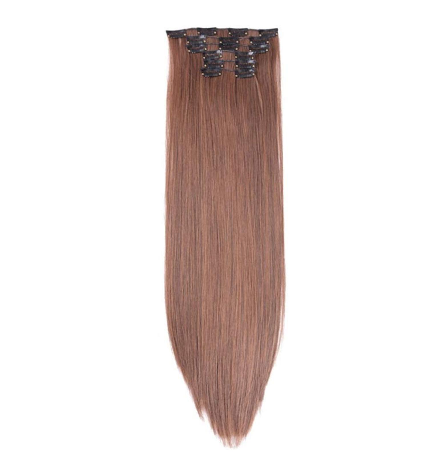 16 Color 22 Long Straight Hair Extensions | Clip-In Synthetic Wigs - High Temperature Fiber - Buy Online on GoSupps.com