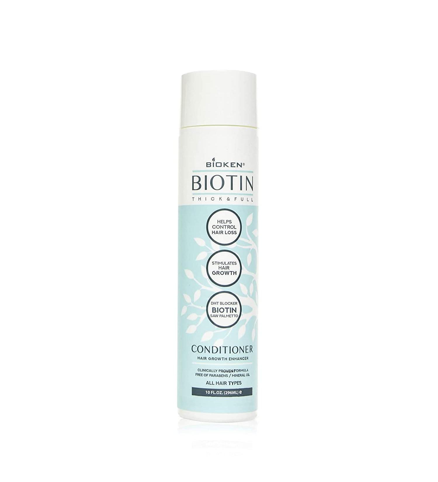 Bioken Biotin Hair Growth Conditioner - DHT Blocker for Hair Loss Control - Sulfate Free - All Hair Types - 10.1 oz - Buy Online on GoSupps.com