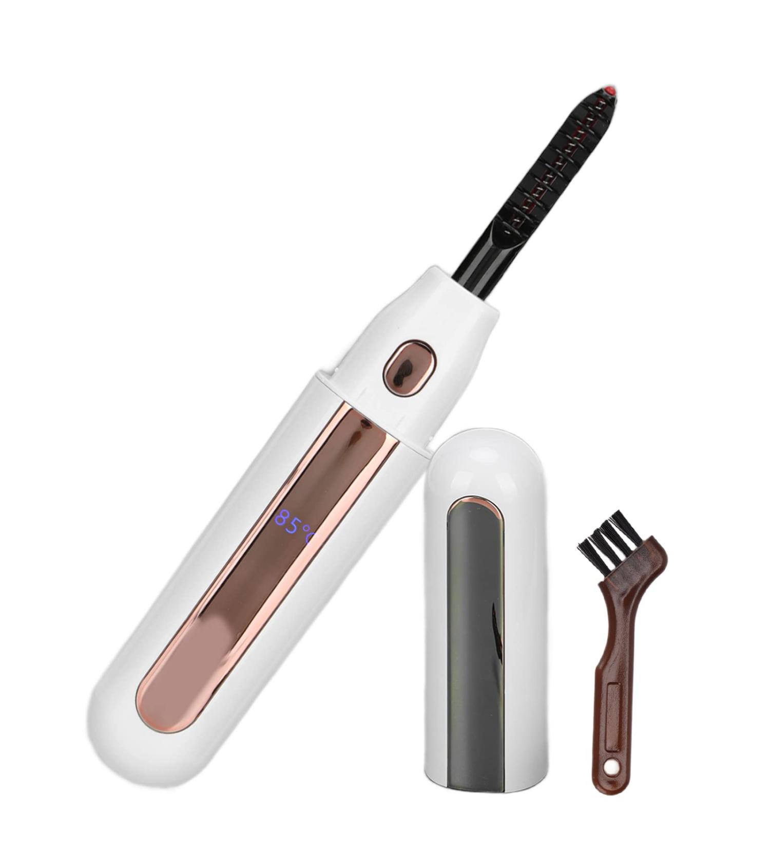 Verdant Touch Electric Eyelash Curler USB Rechargeable Electric Eyelash Curler Long Lasting Curling Tool Heating Lash Curler White - Buy Online on GoSupps.com