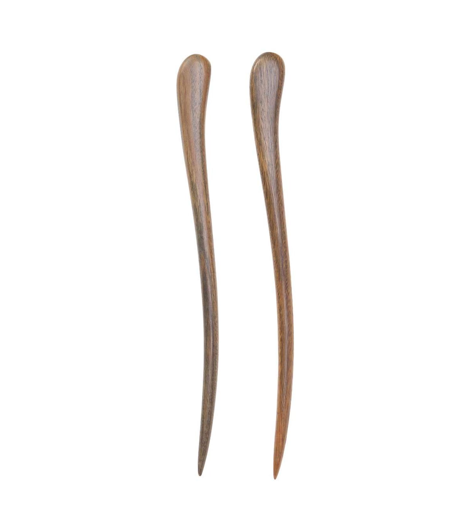 Lurrose 2pcs Vintage Sandalwood Hair Chopsticks Hairpins - Elegant Hair Decor for Women & Girls - International Shipping Available - Buy Online on GoSupps.com