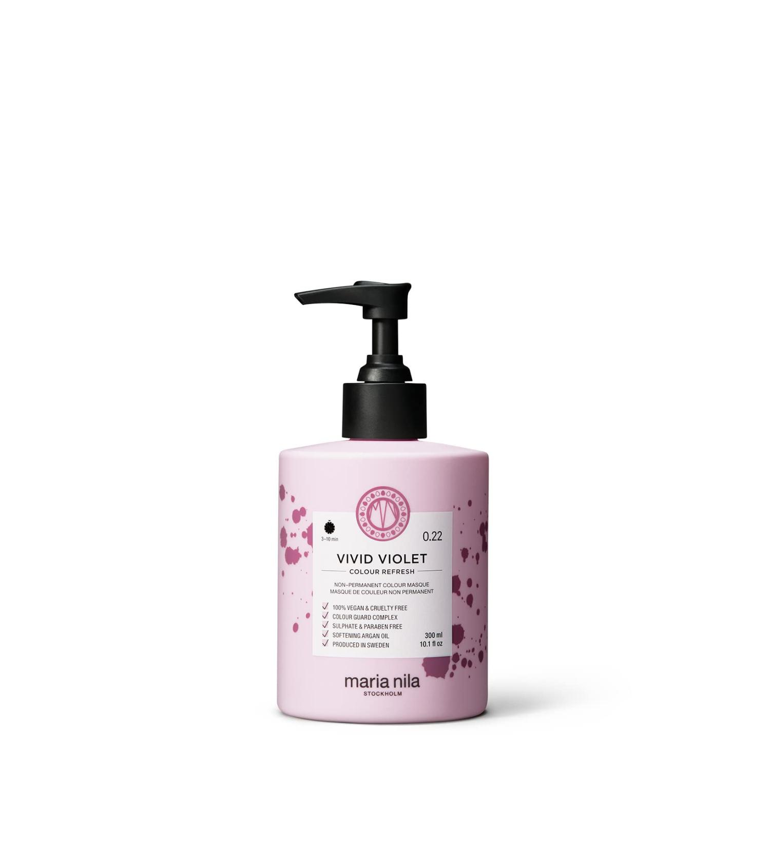 Maria Nila Colour Refresh Vivid Violet 300ml - Purple Hair Mask | Semi-Permanent, 100% Vegan, Sulfate/Paraben Free - Buy Online on GoSupps.com
