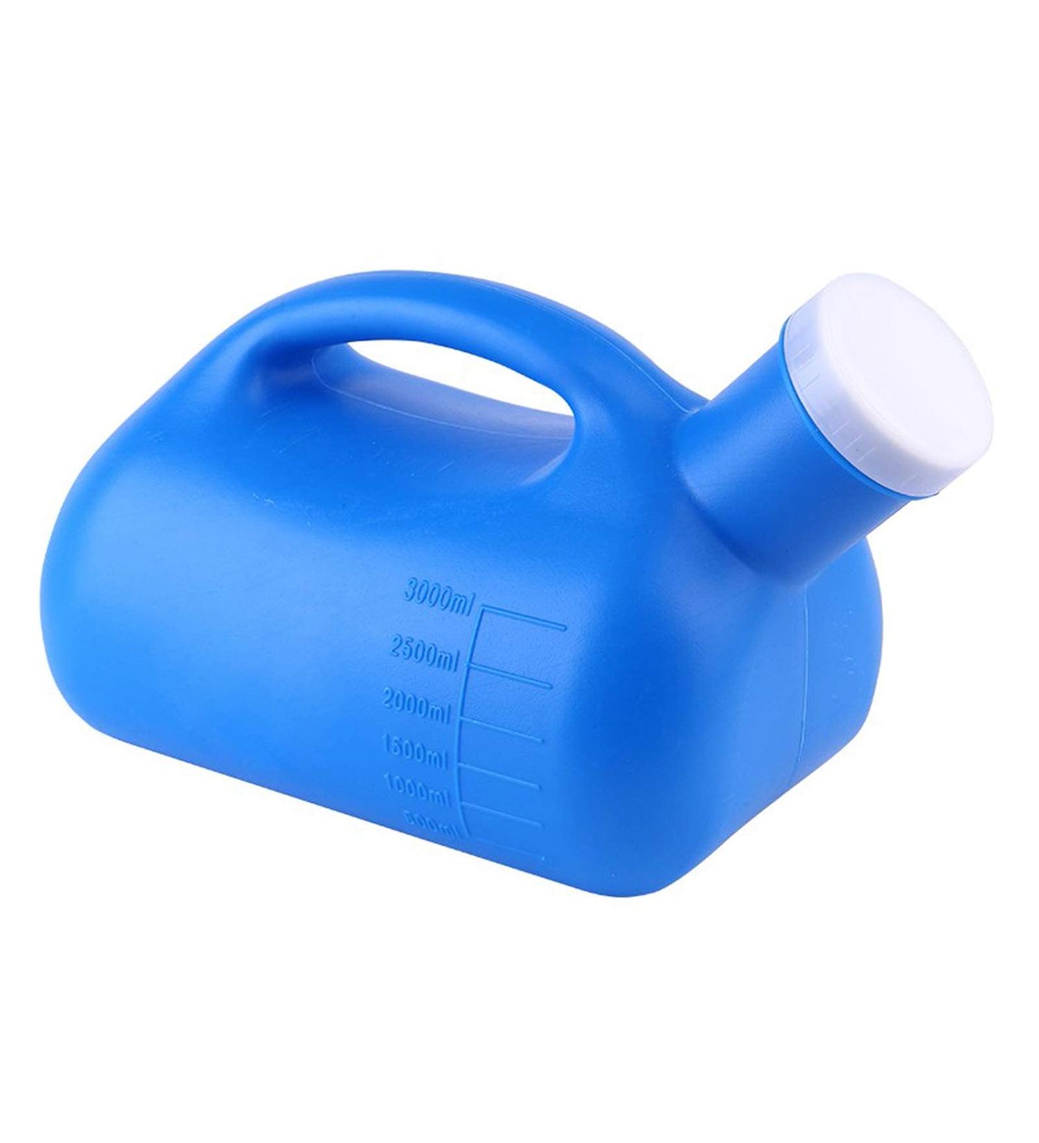 3000ML Large Male Urinal Reusable Portable Potty Pee Bottle Collector Travel Toilet (Blue) Happy - Buy Online on GoSupps.com