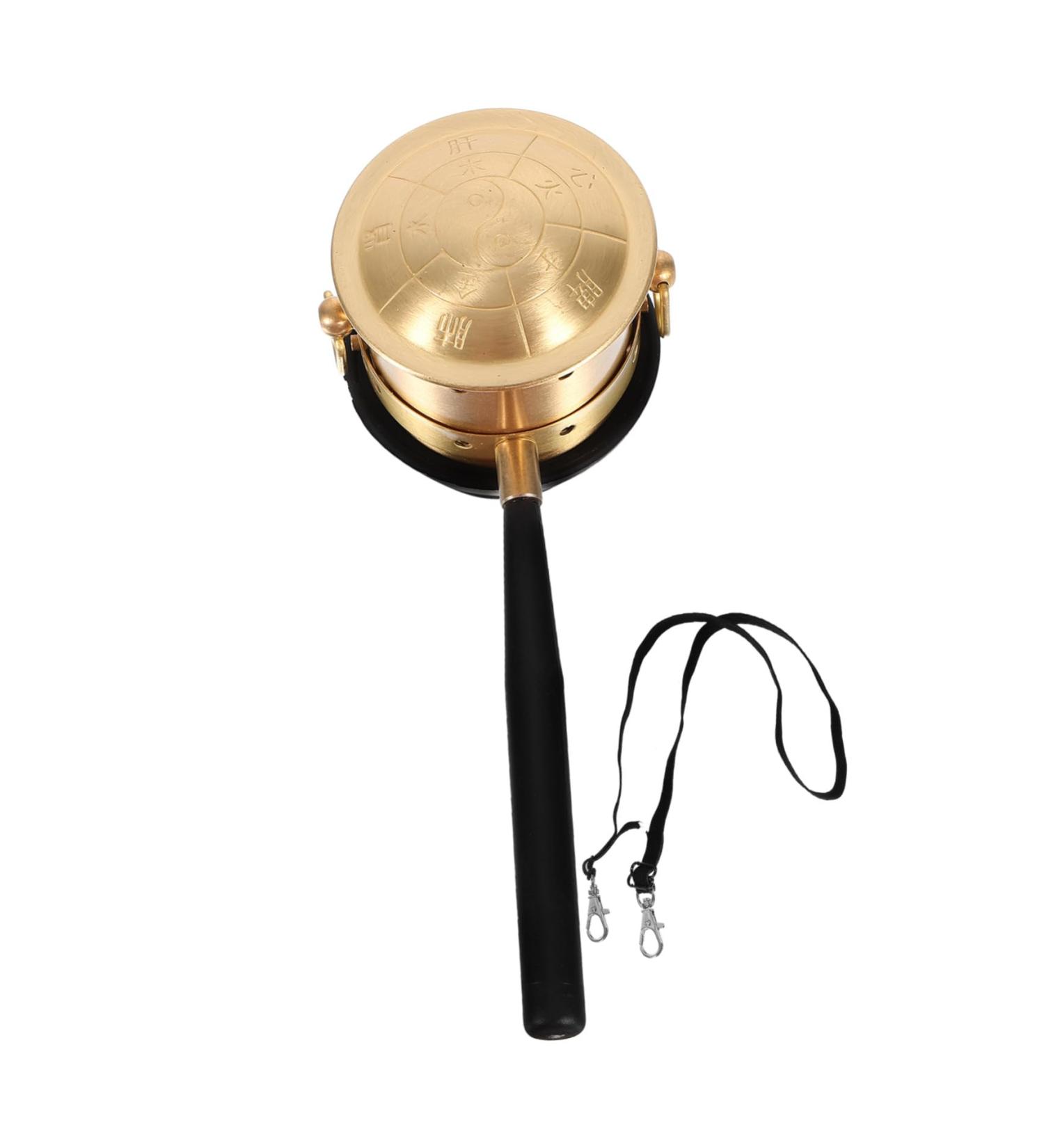 Homsfou Moxibustion Box - Copper Moxa Tool Holder for Acupuncture & Massage | 2pcs Golden 16x6cm - Buy Online on GoSupps.com