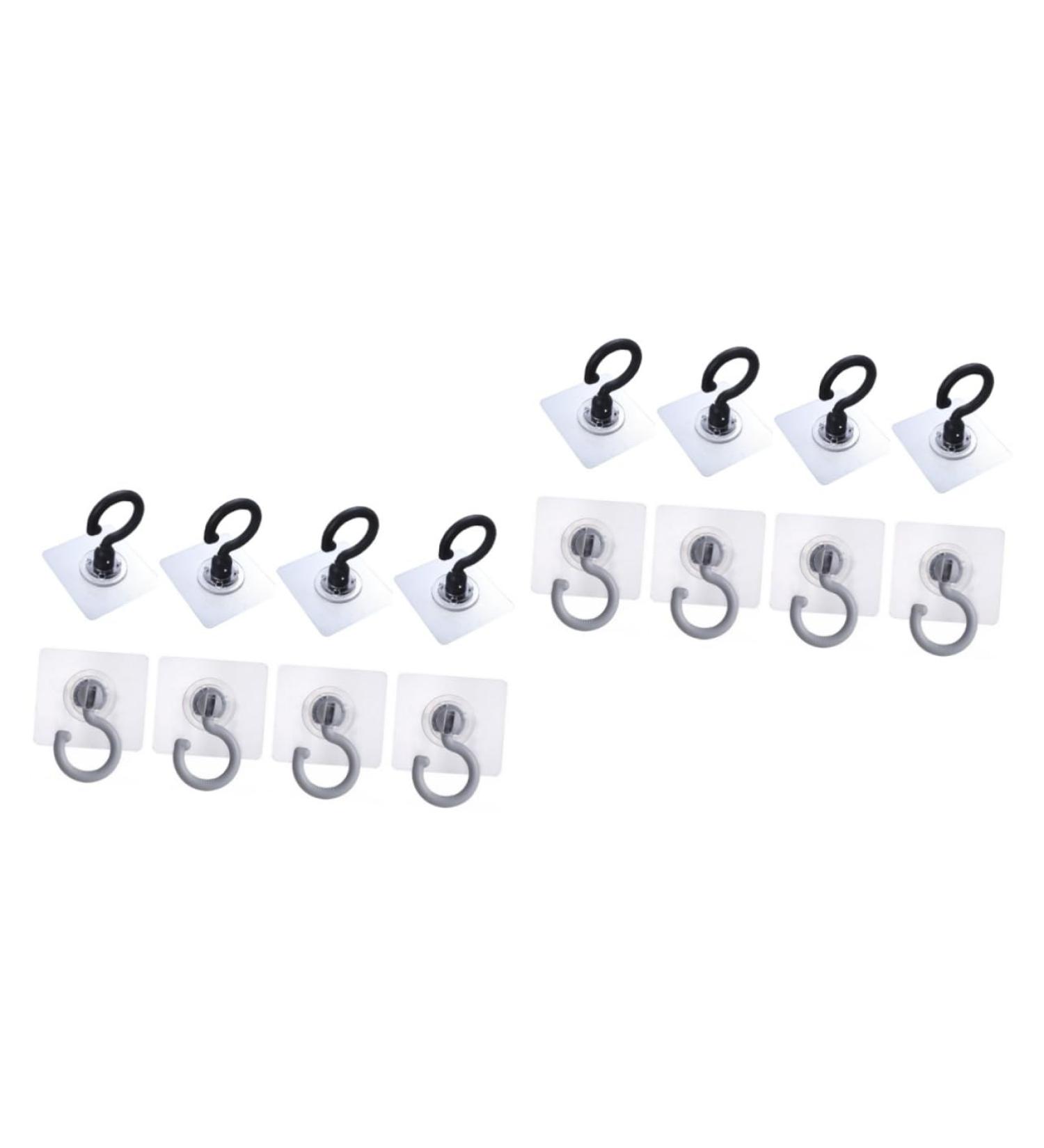 Alipis 16 Pcs Multifunctional Sticky Hook Wall Mount Hooks Garage Wall Hanger Wall Hooks to Rotate Ceiling - Buy Online on GoSupps.com