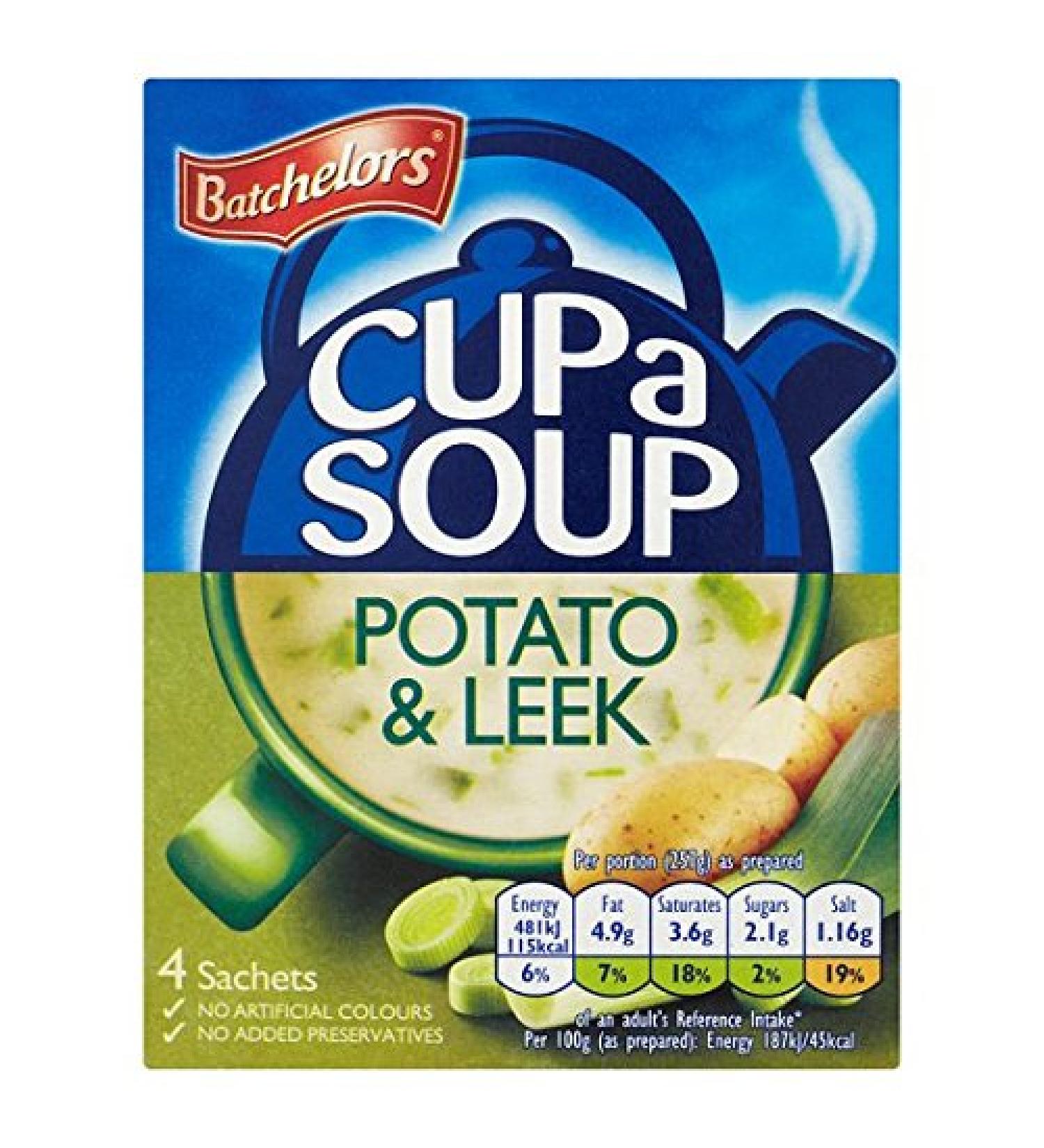 Batchelors Cup Soup Potato and Leek 6 x 4 sachets