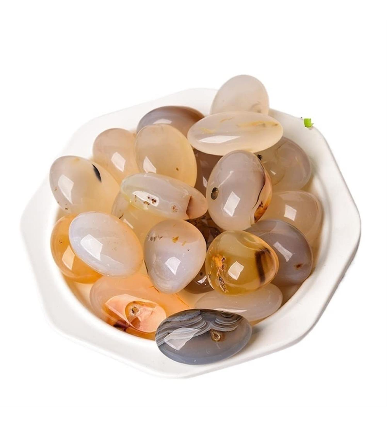 Natural Crystal Polished Stone White Agate Tumble for for ZJGIDTEM - Buy Online on GoSupps.com