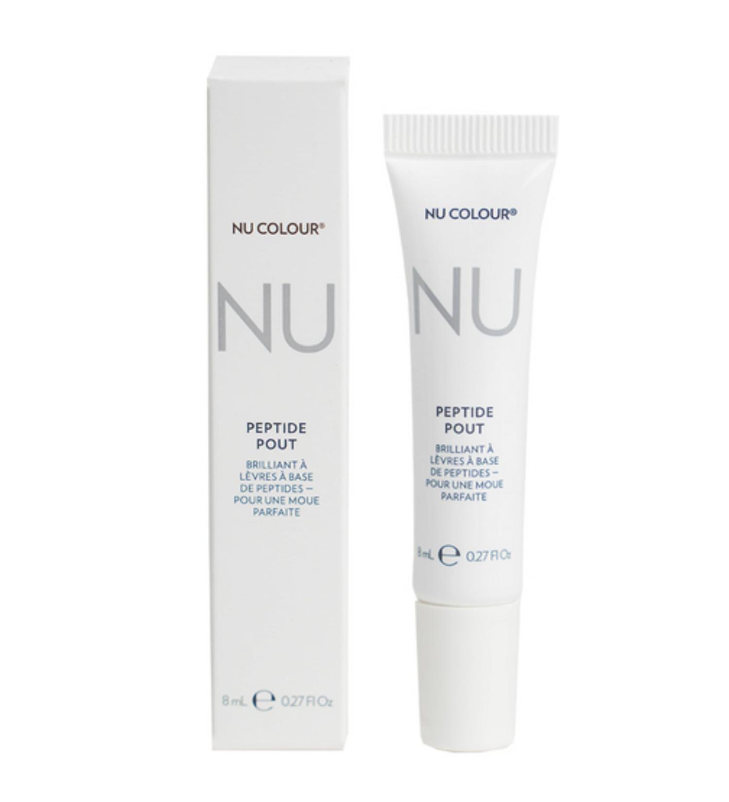 Nu Colour Peptide Pout Lip Enhancer | Hydrating & Plumping Formula with Advanced Peptides & Botanical Extracts | Smooth Moisturized Volumized Lips | Lightweight Non-Sticky | 0.27 fl oz - Buy Online on GoSupps.com