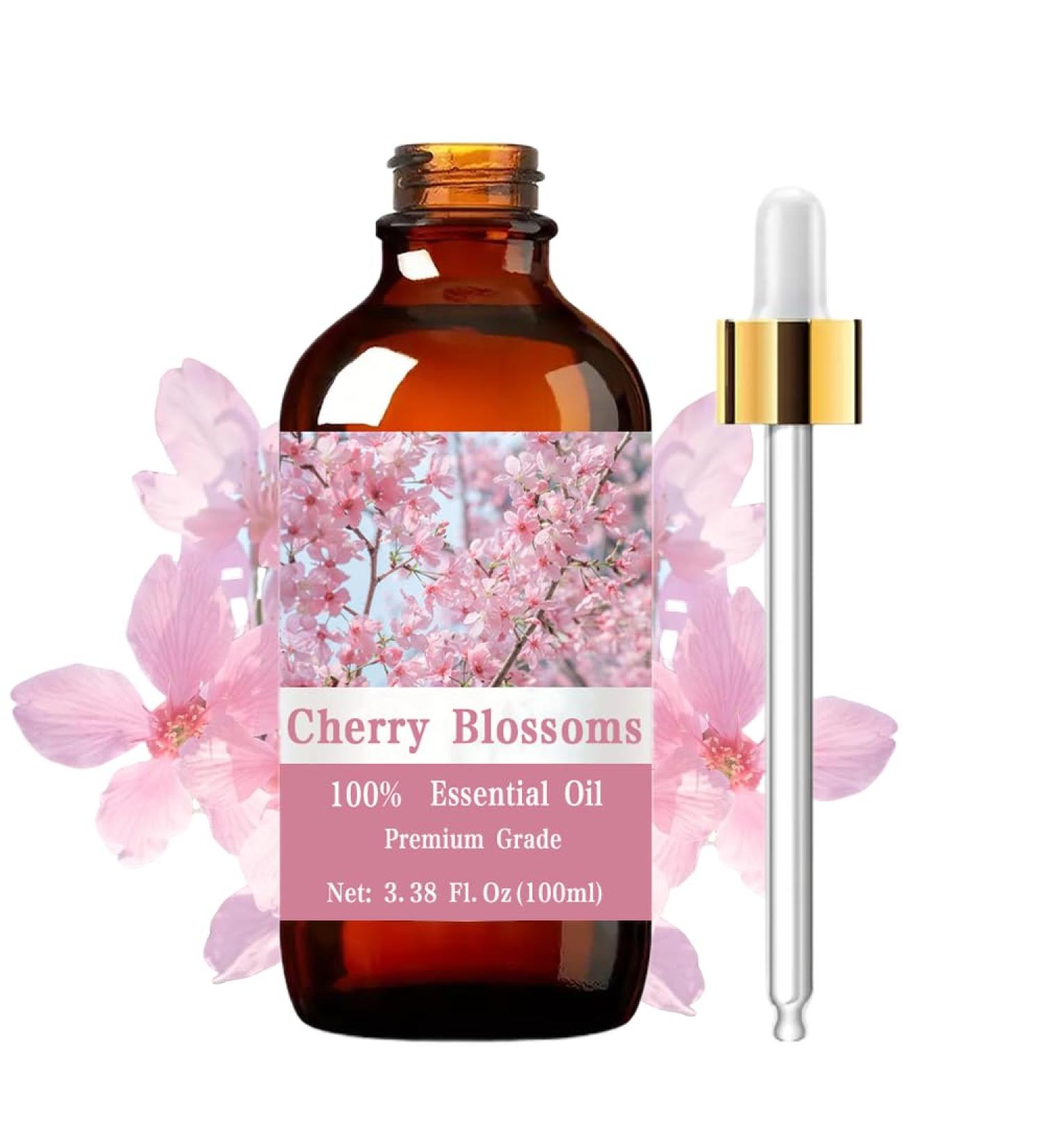 Cherry Blossoms Essential Oil for Nail Hair & Skin Care Diffusers Humidifier Aromatherapy for Meditation Girls Gift Christmas Gift 100ml/3.38 Fl.Oz - Buy Online on GoSupps.com