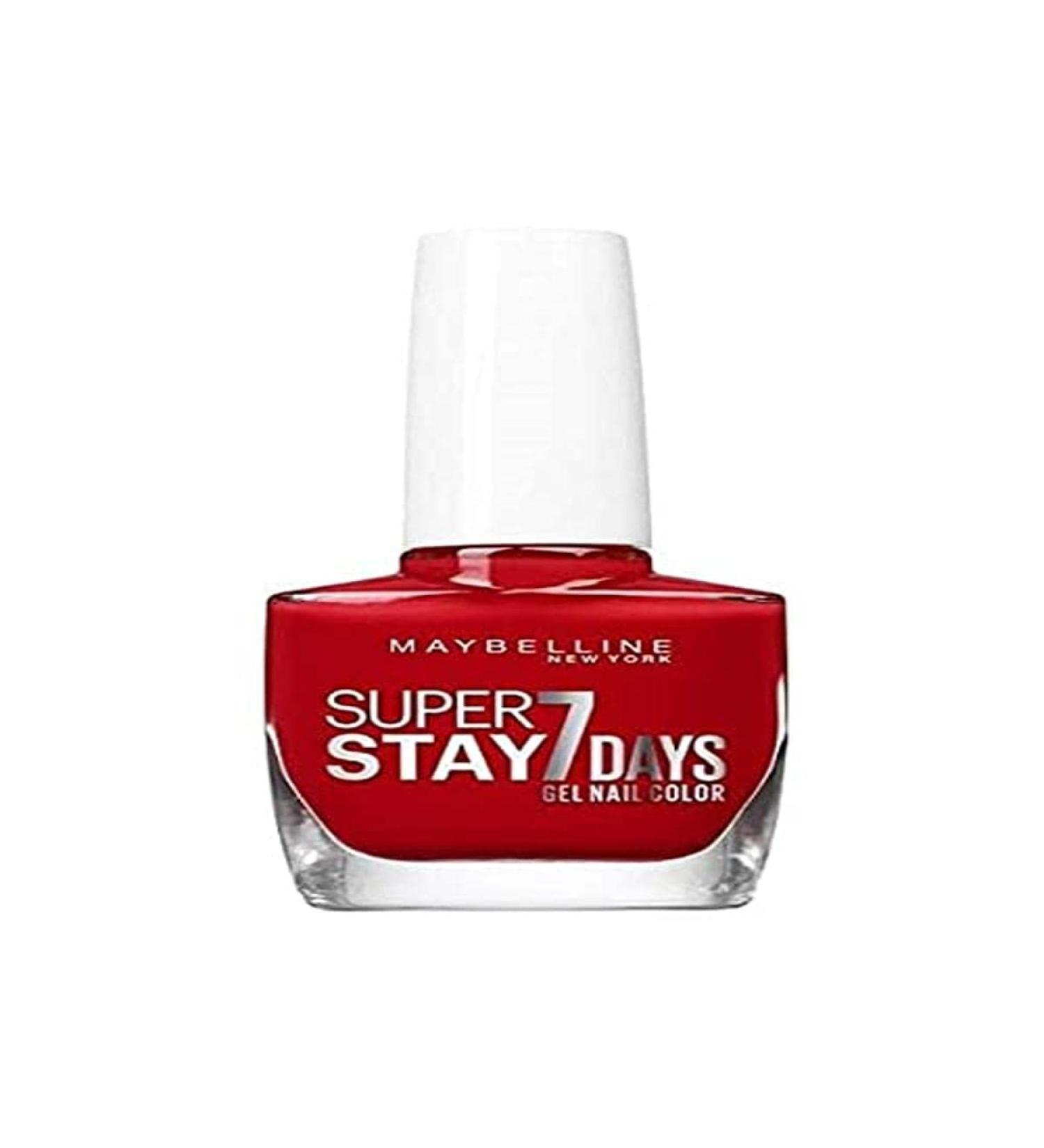 Maybelline New York Professional Nail Polish - Gel Technology - Super Stay 7 Days - Shade: Passion Red (08)