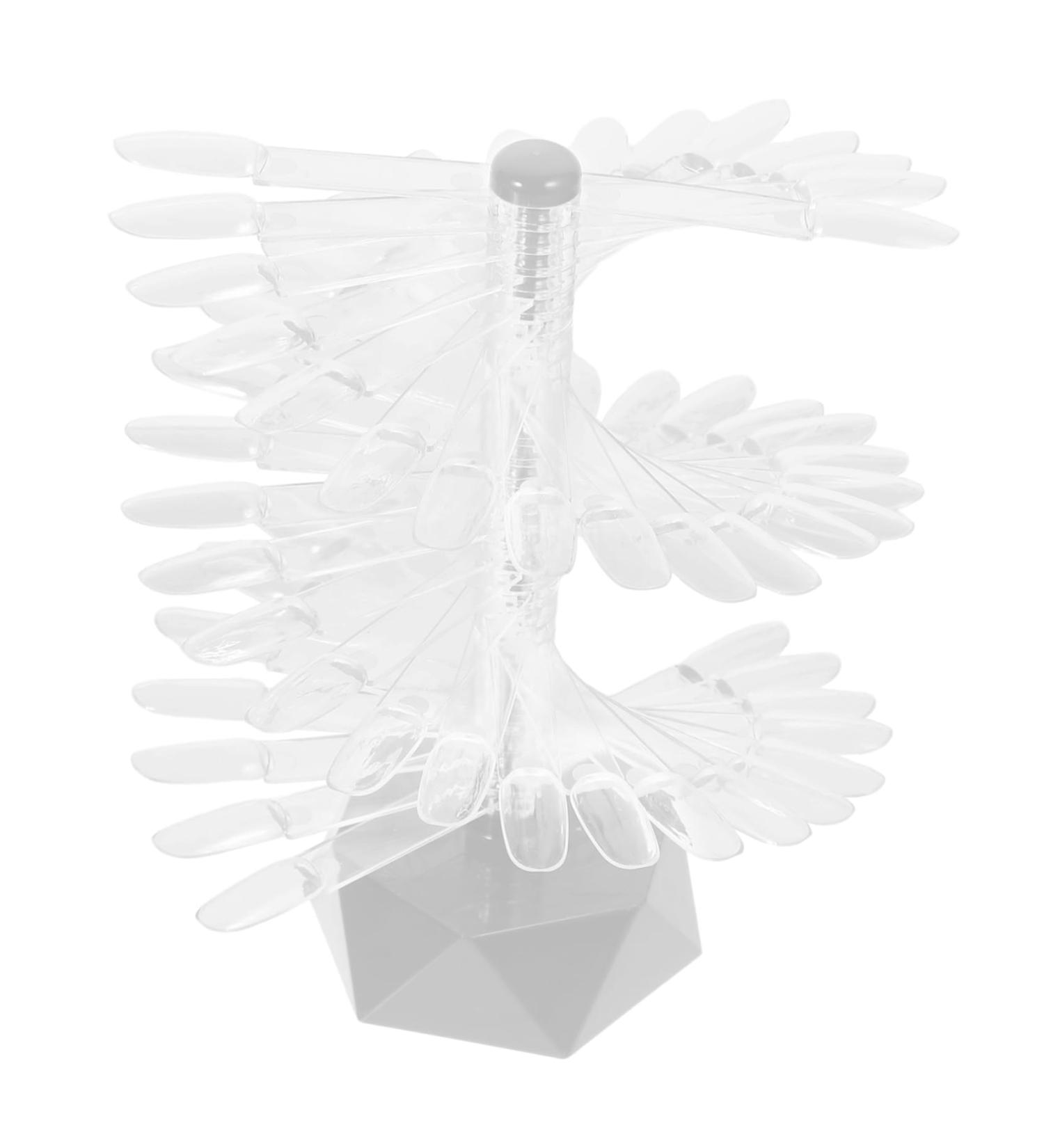 Nail Tips Practice Holder Nail Tips Display Holder Nail Practice Stand Nail Art Practice Stand Nail Art Stands Clear Nail Sample Stick Nail Art Supply Spiral Nail Manicure Acrylic 6.2x6.2cm gray - Buy Online on GoSupps.com