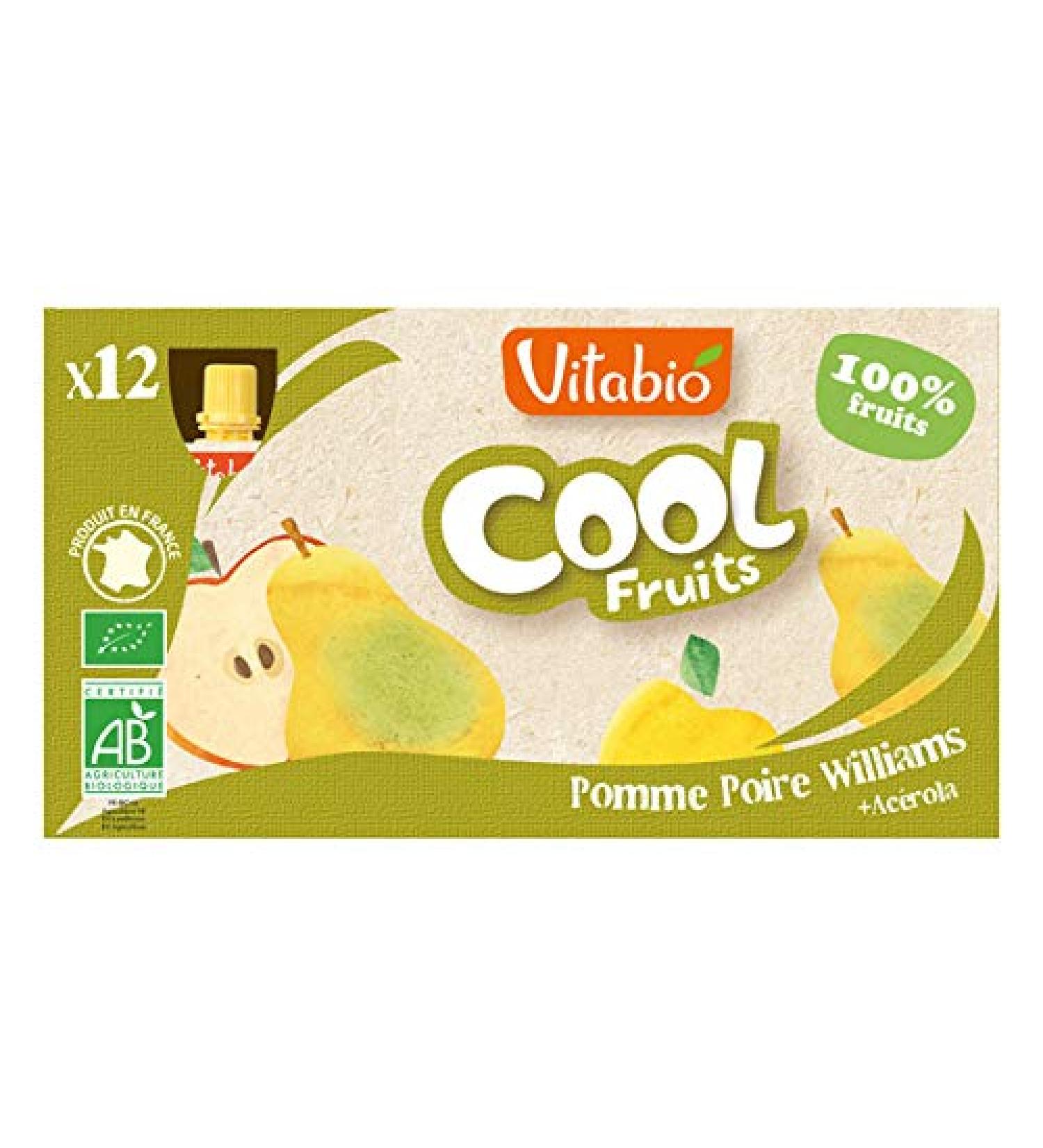Cool Fruits Apple Pear + Acerola Gourds 12 x 90g Vitabio