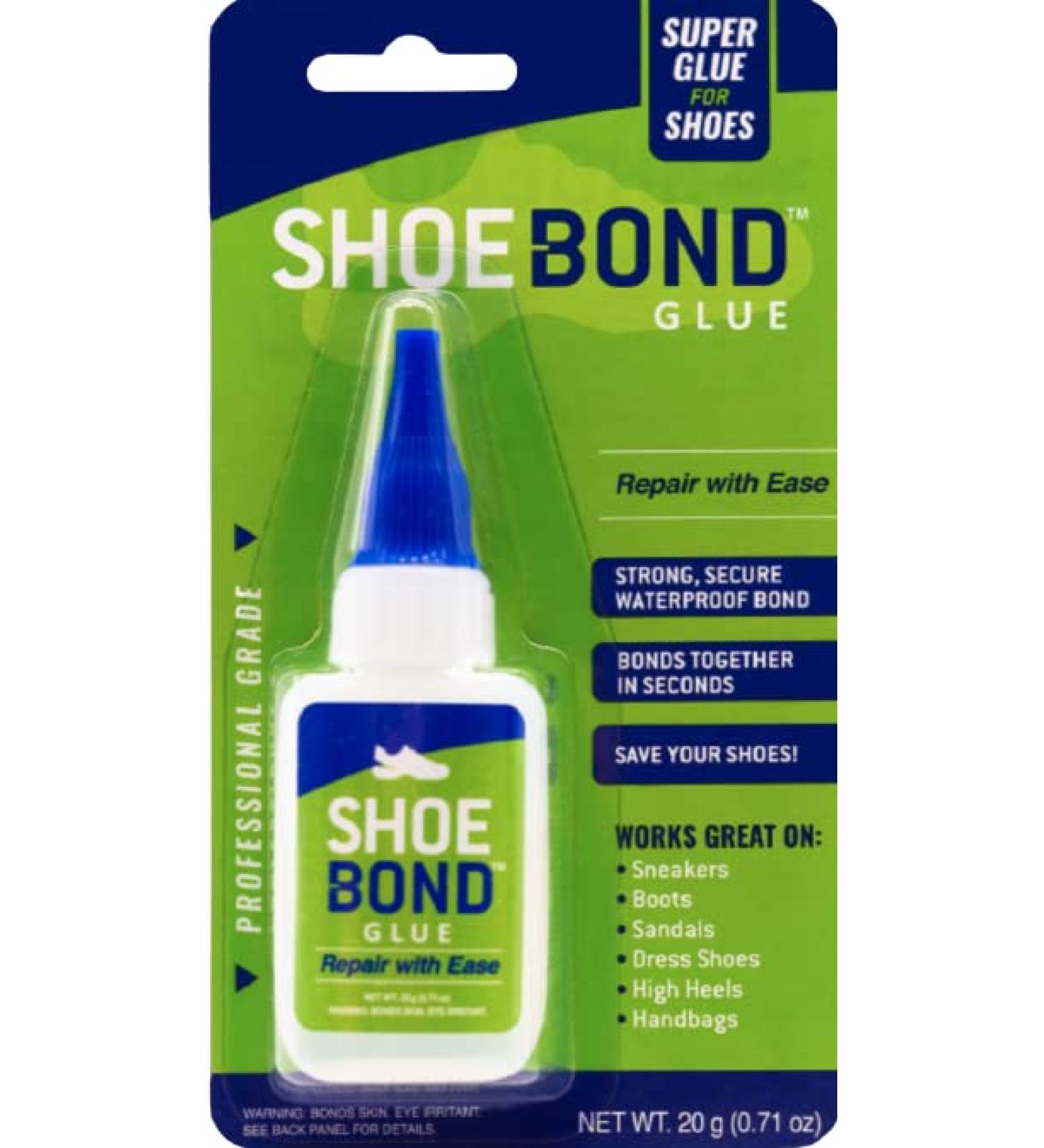 Shoe-Bond Shoe Glue - Professional Grade Clear Sole Adhesive 20g - Waterproof Repair for Sneakers, Hiking Shoes, Boots & More - Buy Online on GoSupps.com